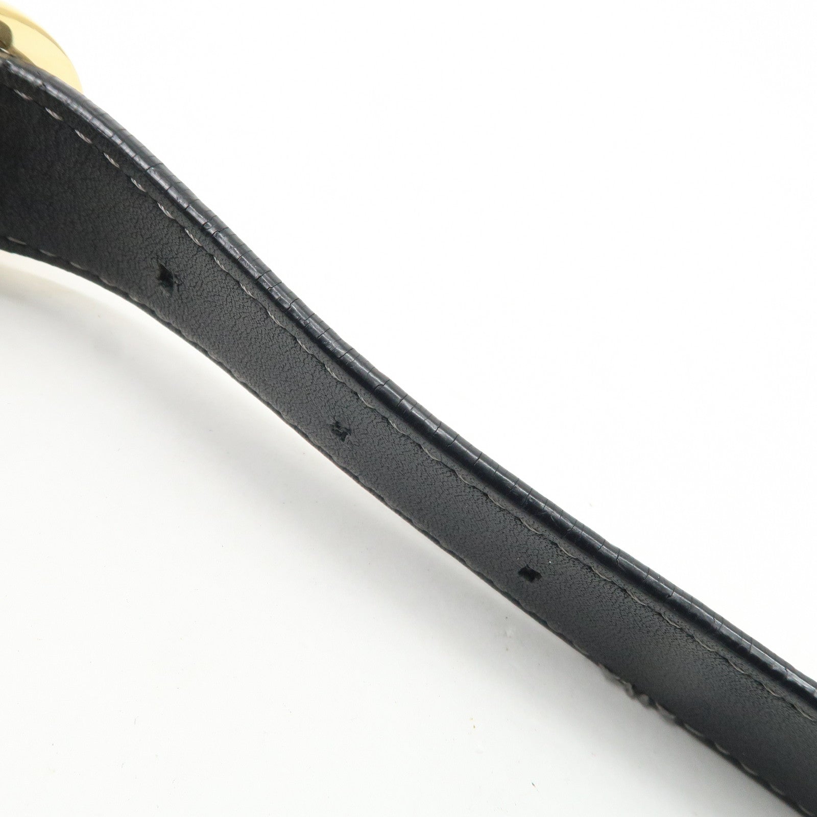 LOEWE 160th Anniversary Leather Shoulder Bag Hand Bag Black Gold