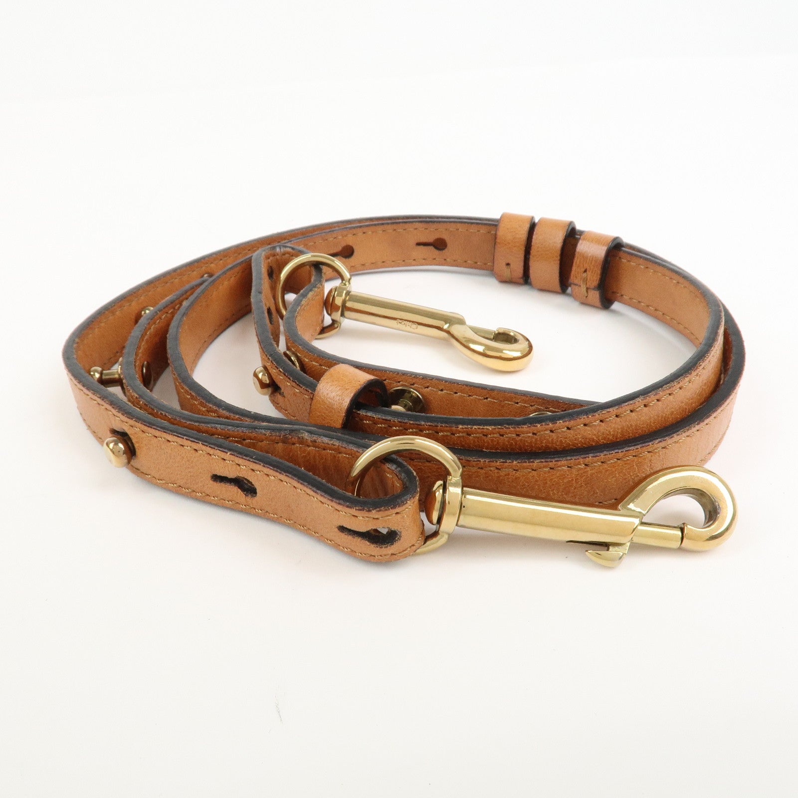 Chloe Ethel Leather 2Way Bag Hand Bag Shoulder Bag Brown