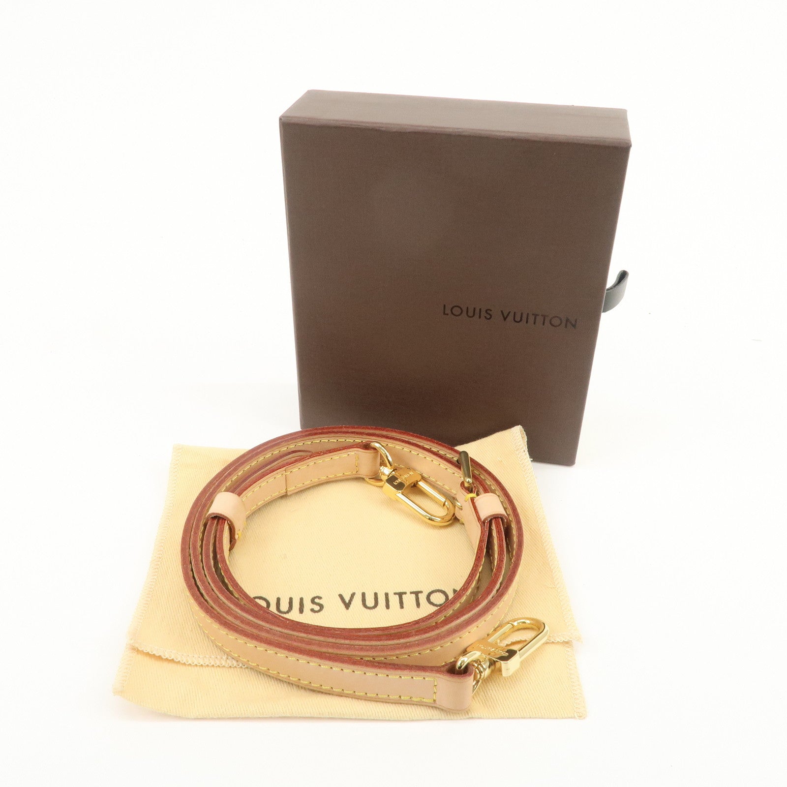 Louis Vuitton Adjustable Leather Shoulder Strap 120cm 1.6cm J52312