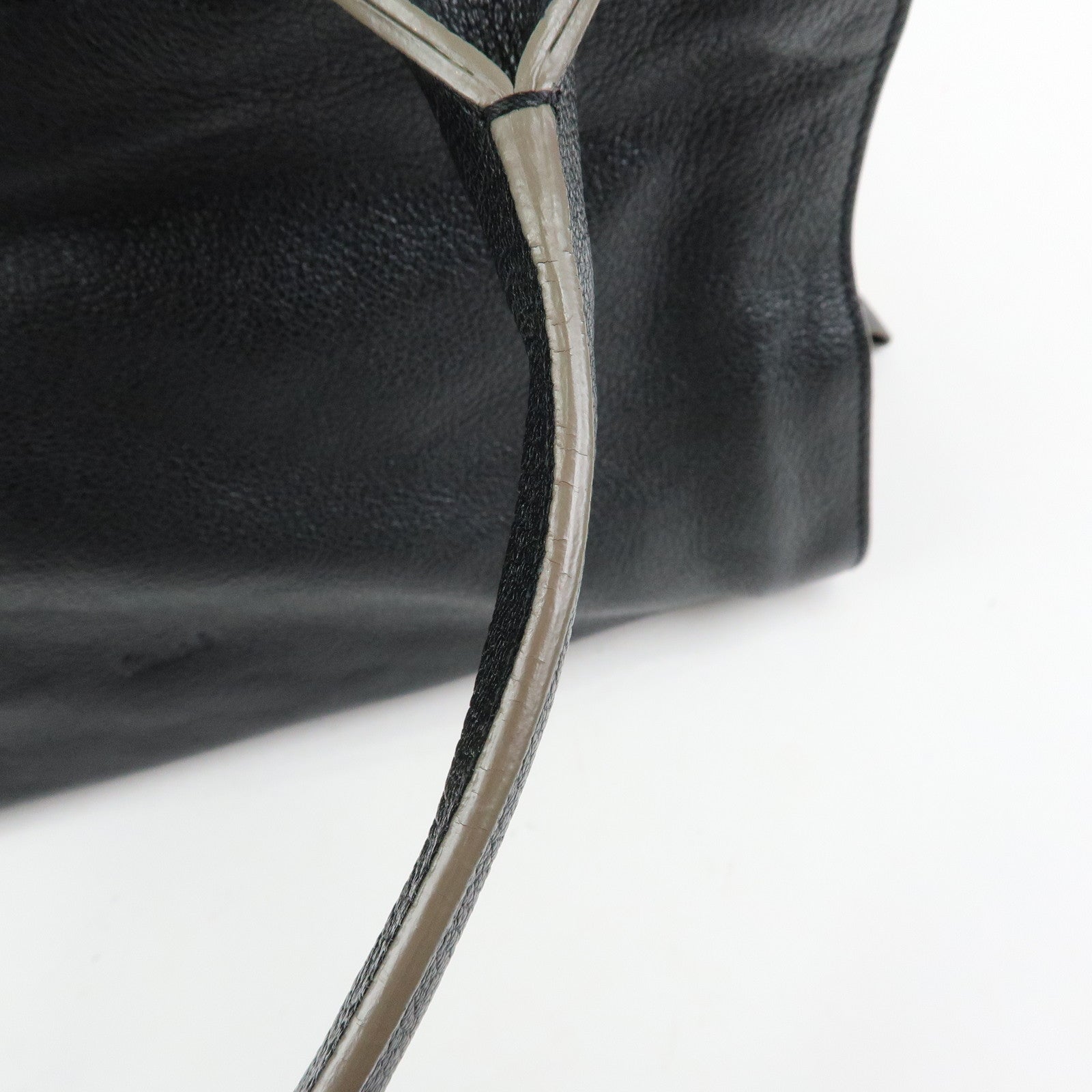 Chloe Dalston Leather Boston Bag Hand Bag Black