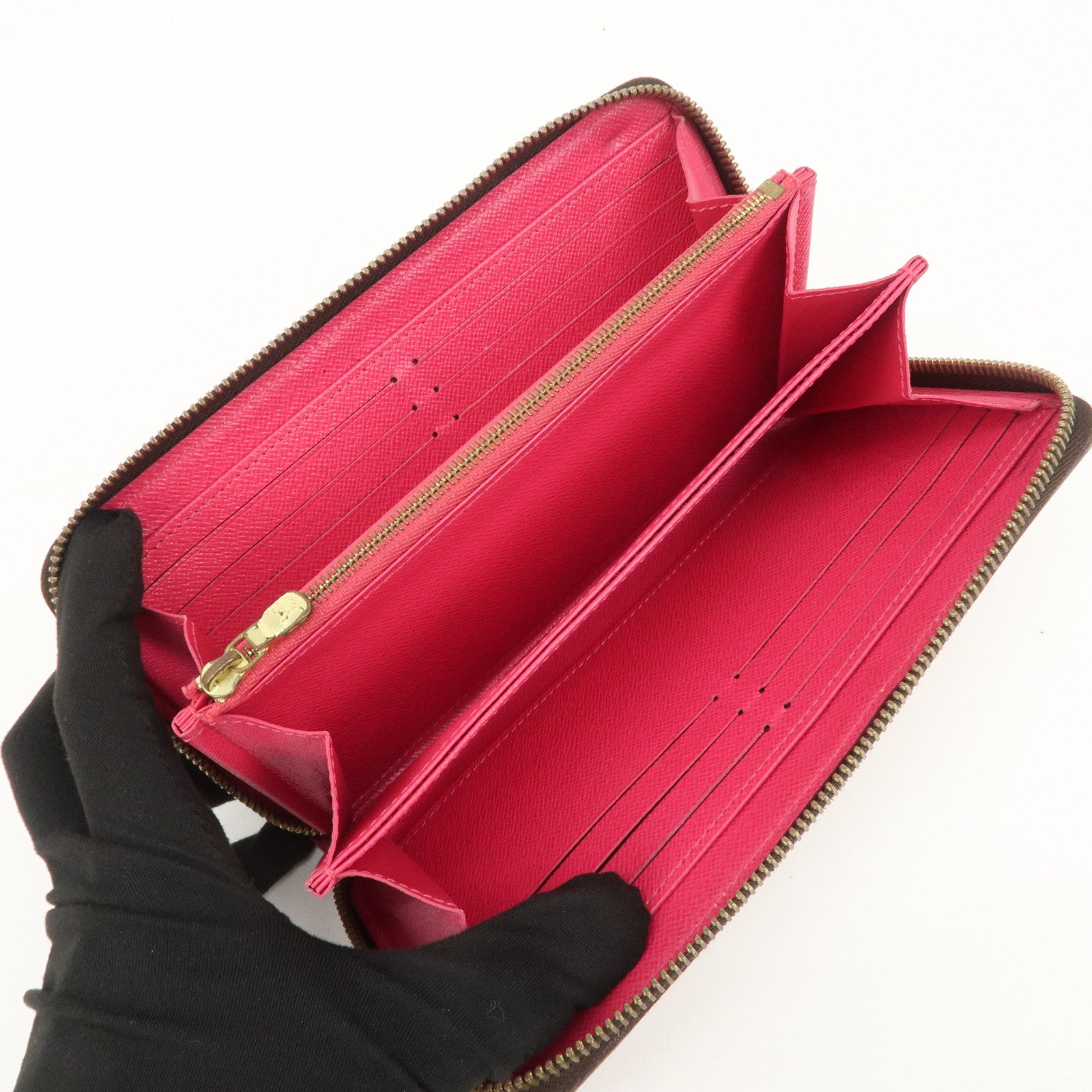 Louis Vuitton Monogram Canvas Bay Zippy Long Wallet Brown M41905 Used