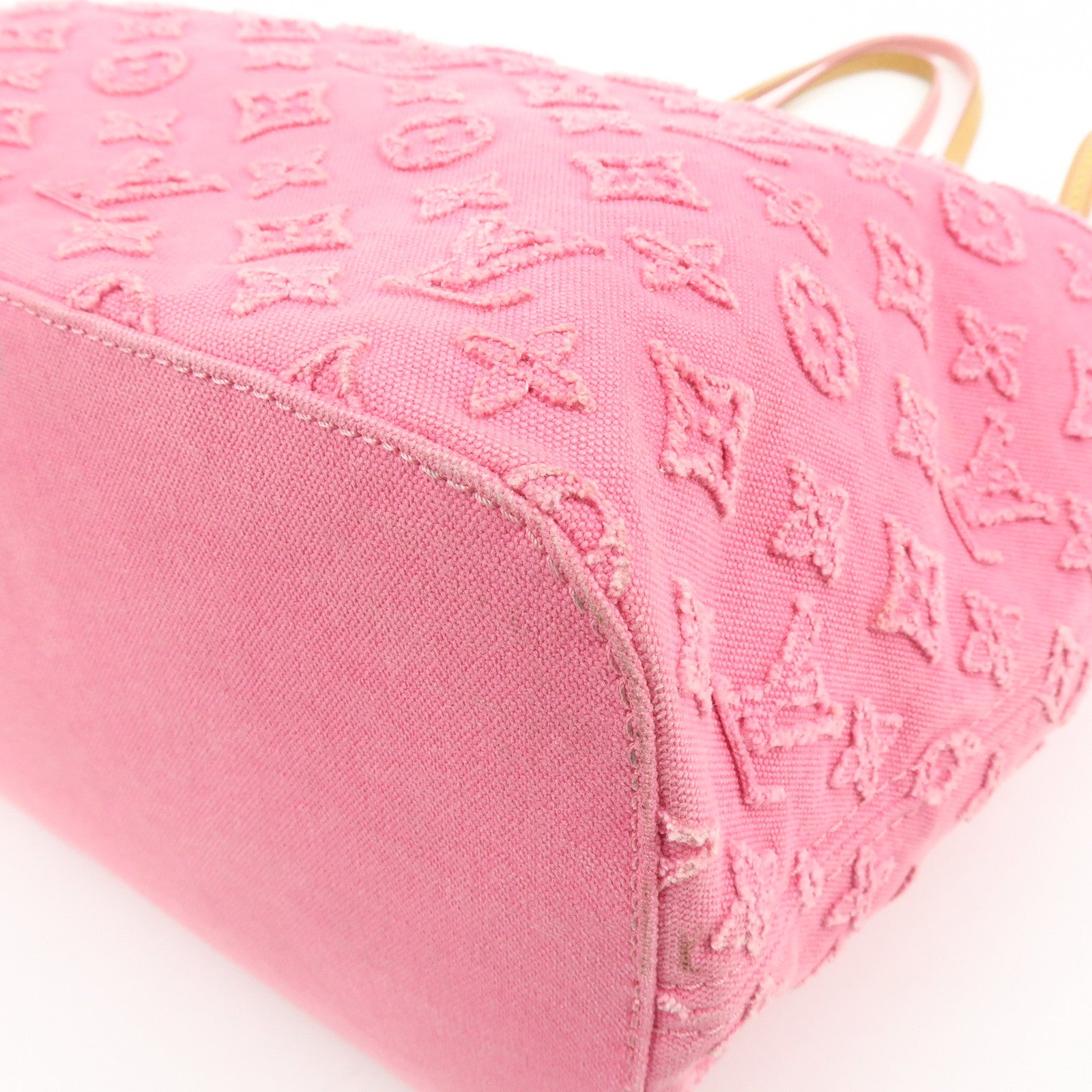 Louis Vuitton Monogram Stone Neverfull MM Tote Bag Rose M40834