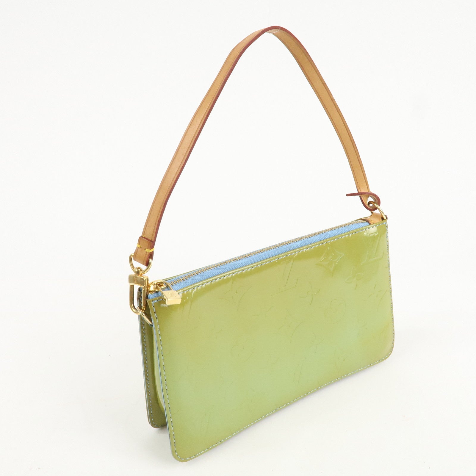 Louis Vuitton Monogram Vernis Lexington Hand Bag Baby Blue M91011