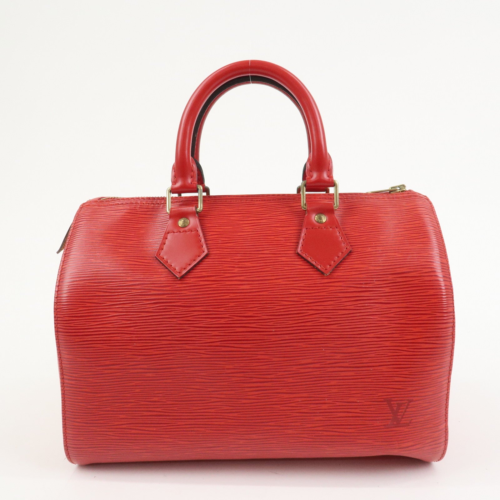 Louis Vuitton Epi Speedy 25 Hand Bag Castilian Red M43017