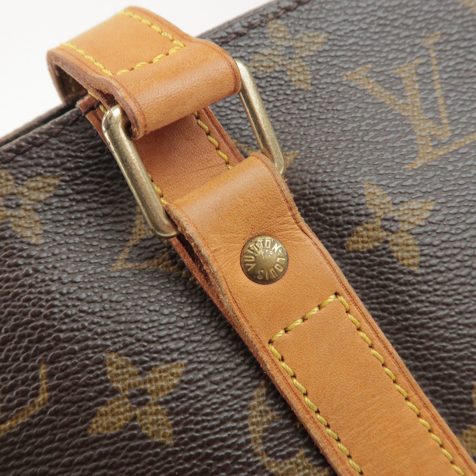 Louis Vuitton Monogram Sac Shopping Shoulder Bag Brown M51108