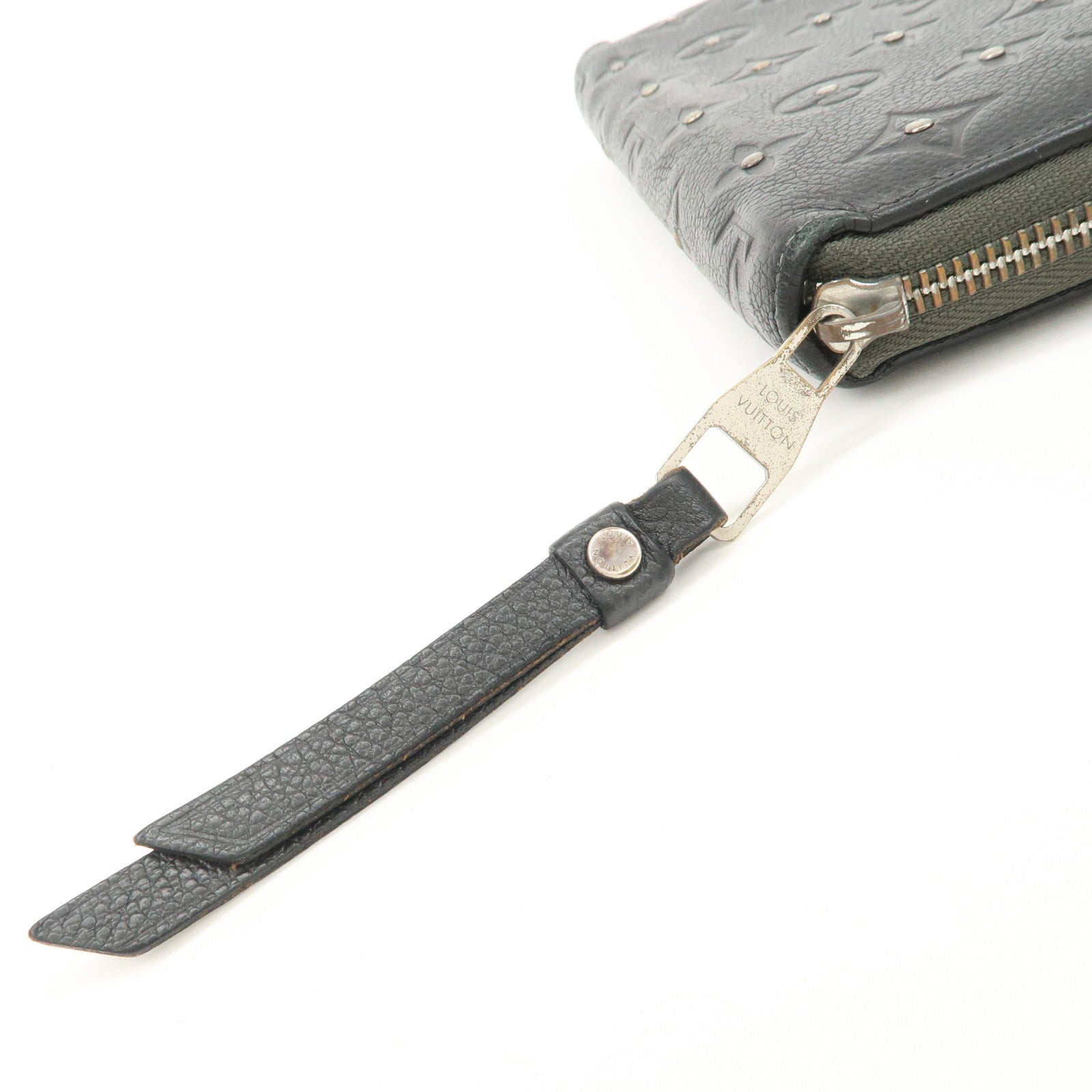 Louis Vuitton Empreinte Leather Studs Zippy Wallet Platine M61442