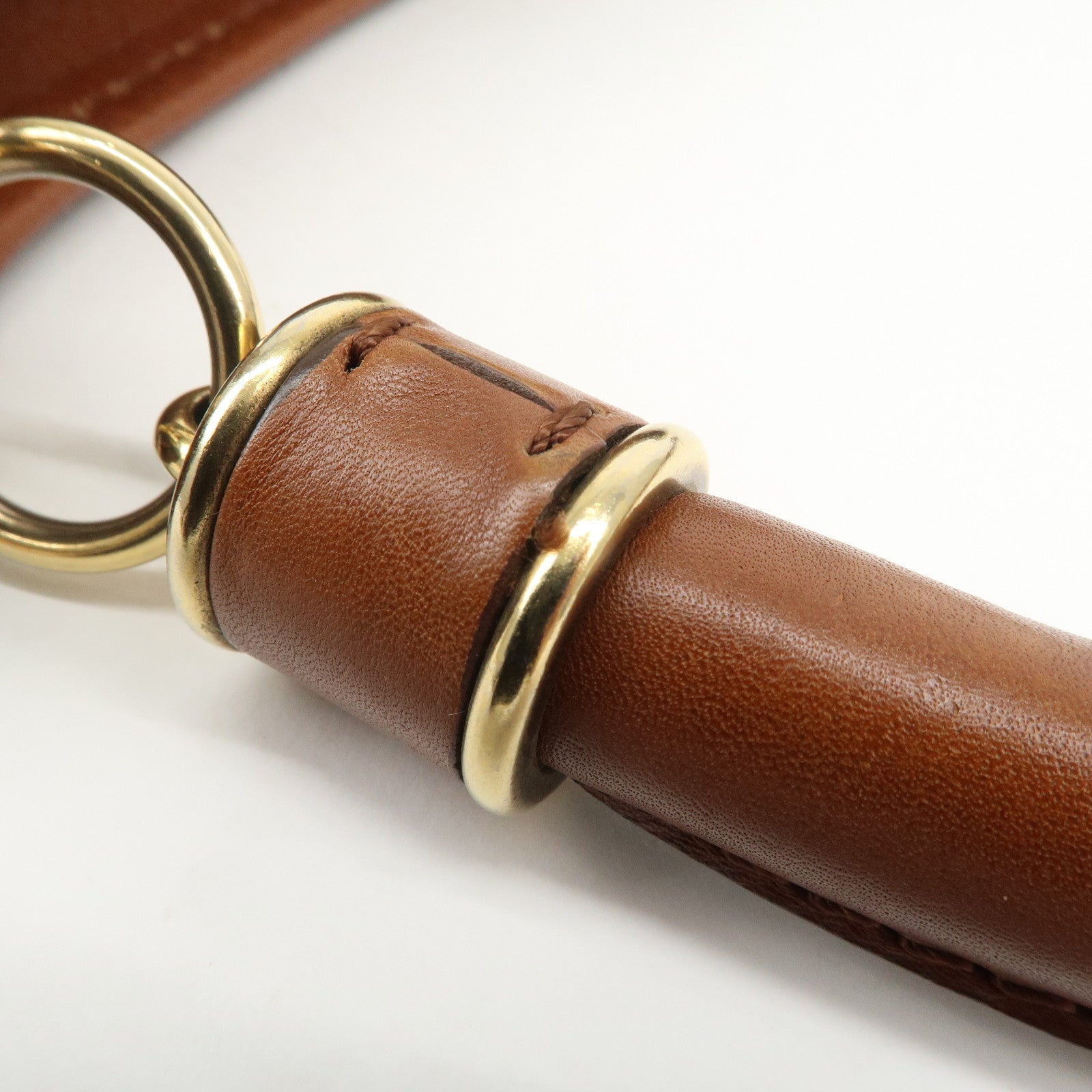 BURBERRY Heart Studs PVC Leather 2Way Bag Shoulder Hand Bag Brown