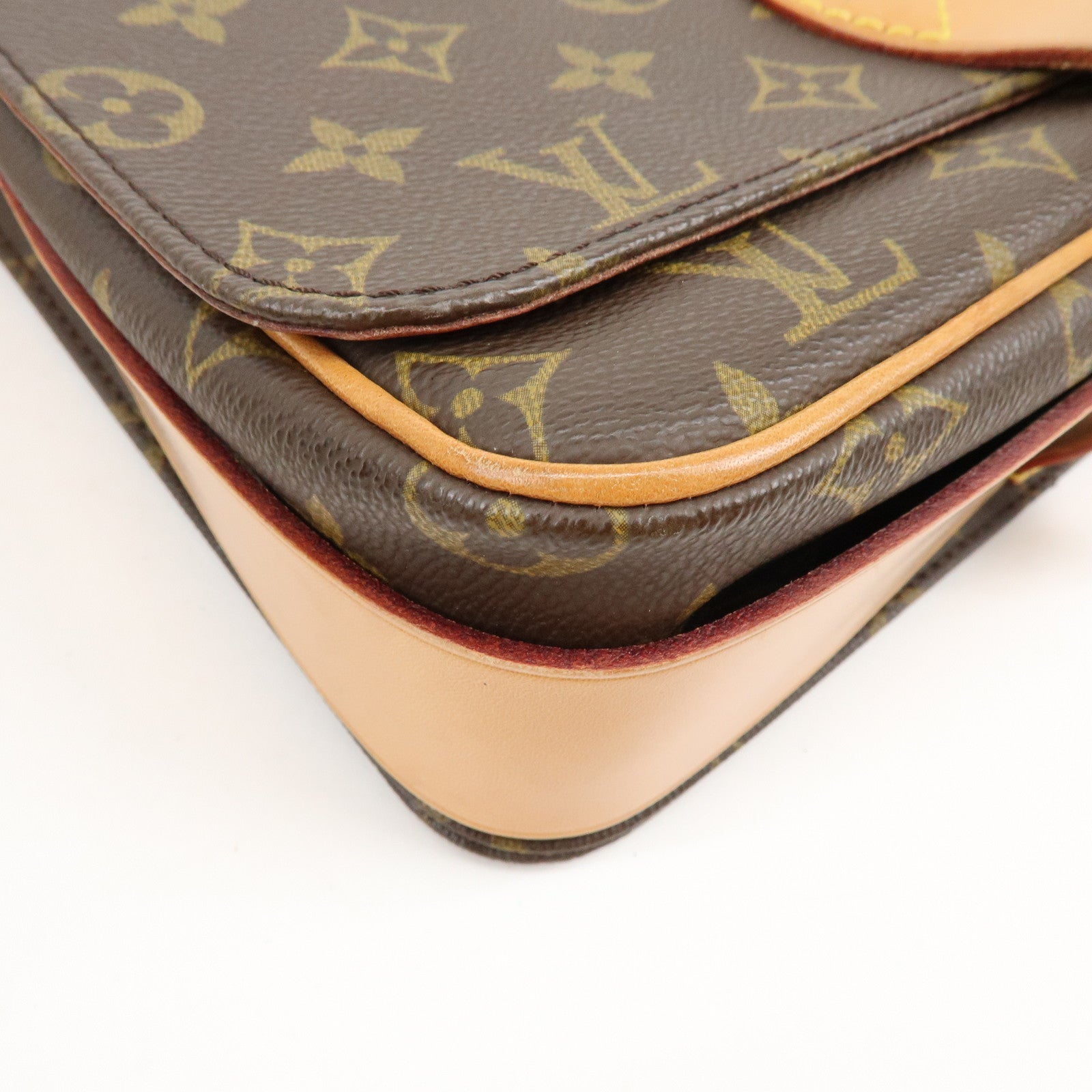 Louis Vuitton Monogram Cartouchiere GM Shoulder Bag Brown M51252