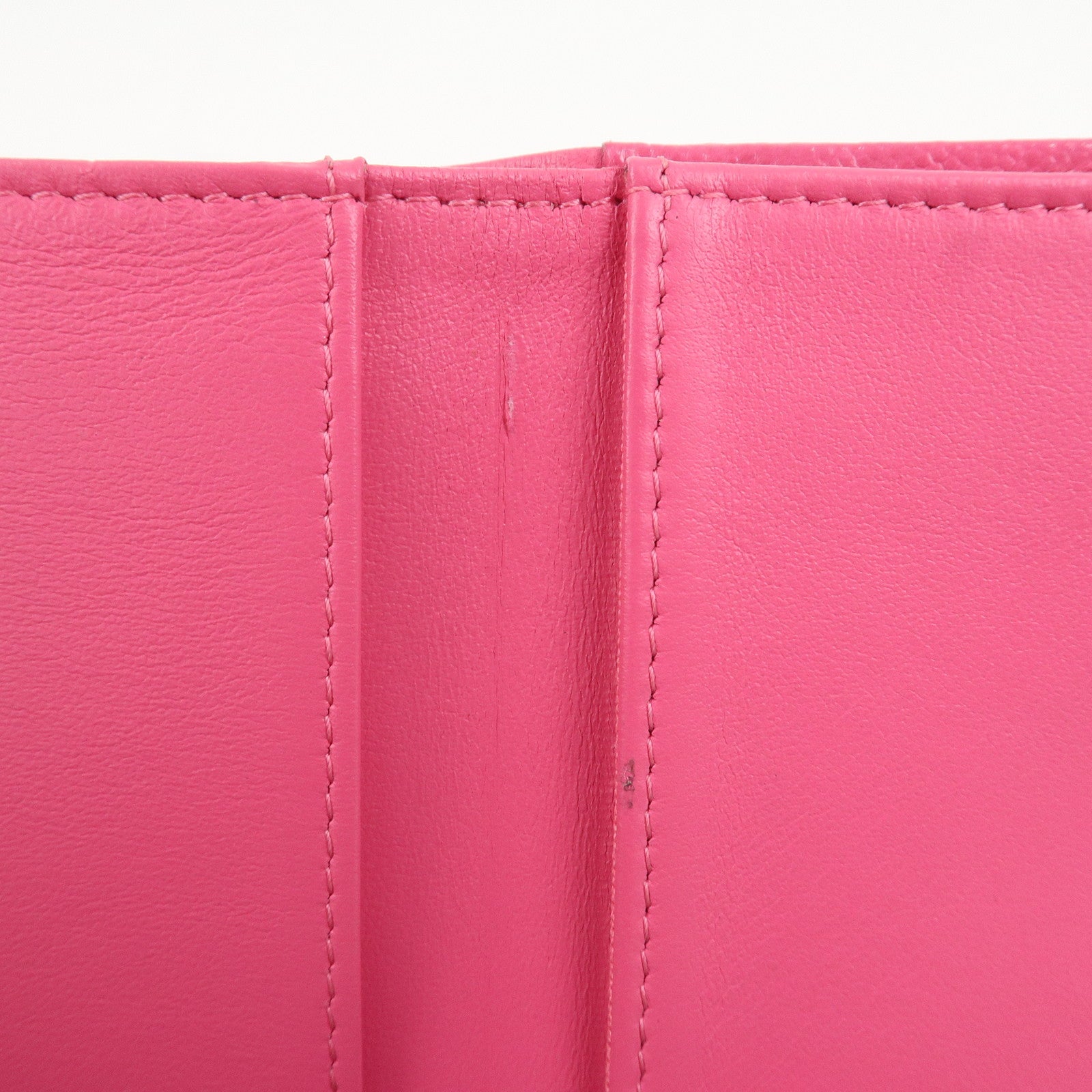 CHANEL COCO Mark Camellia Tri-fold Compact Wallet Pink AP0116