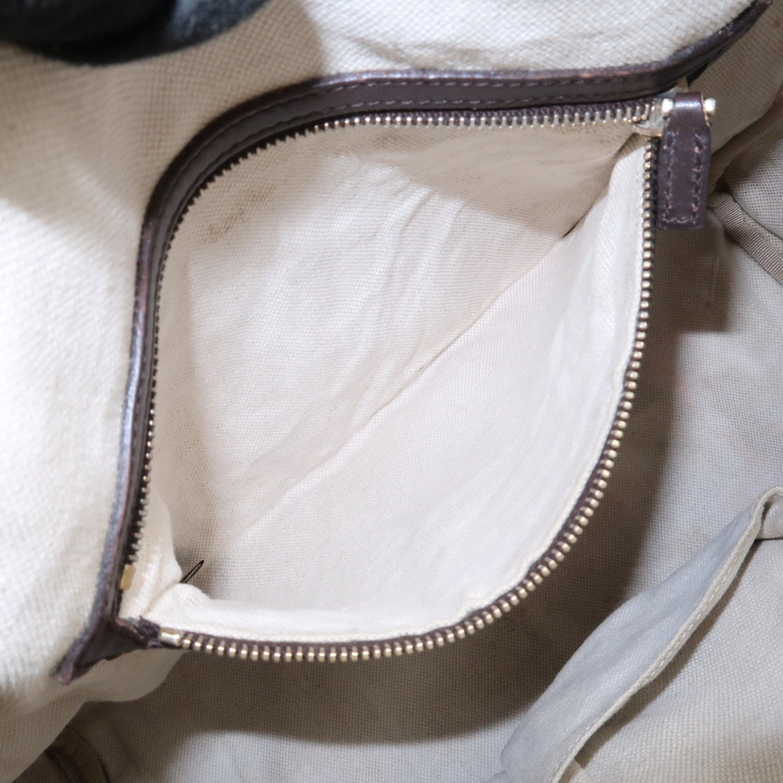 GUCCI Sherry GG Canvas Leather 2Way Bag Boston Bag Brown 247205