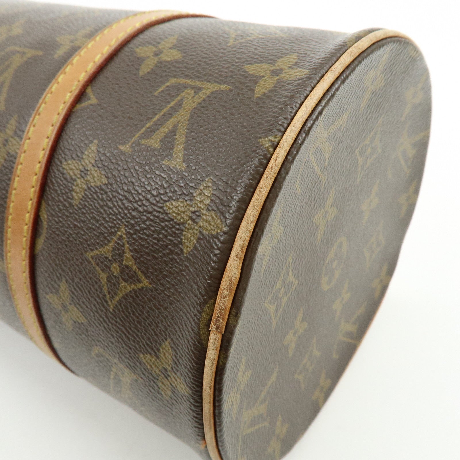 Louis Vuitton Monogram Papillon 30 Hand Bag Brown M51385