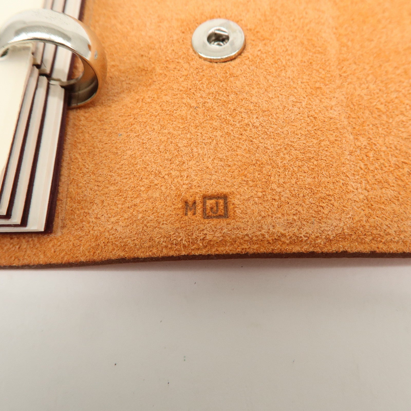 HERMES Togo Leather Ulysse MM □J Stamped Notebook Cover Potiron Orang