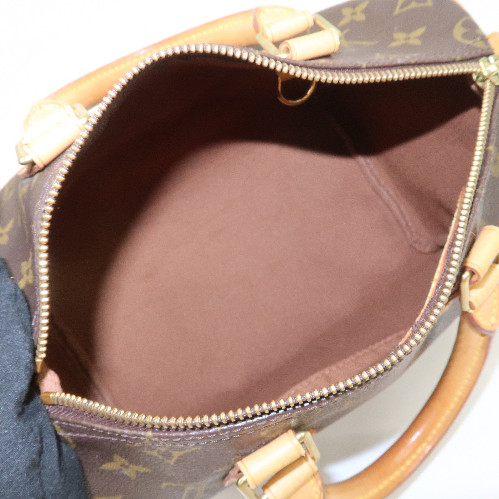 Louis Vuitton Monogram Speedy 25 Boston Bag Hand Bag Brown M41528