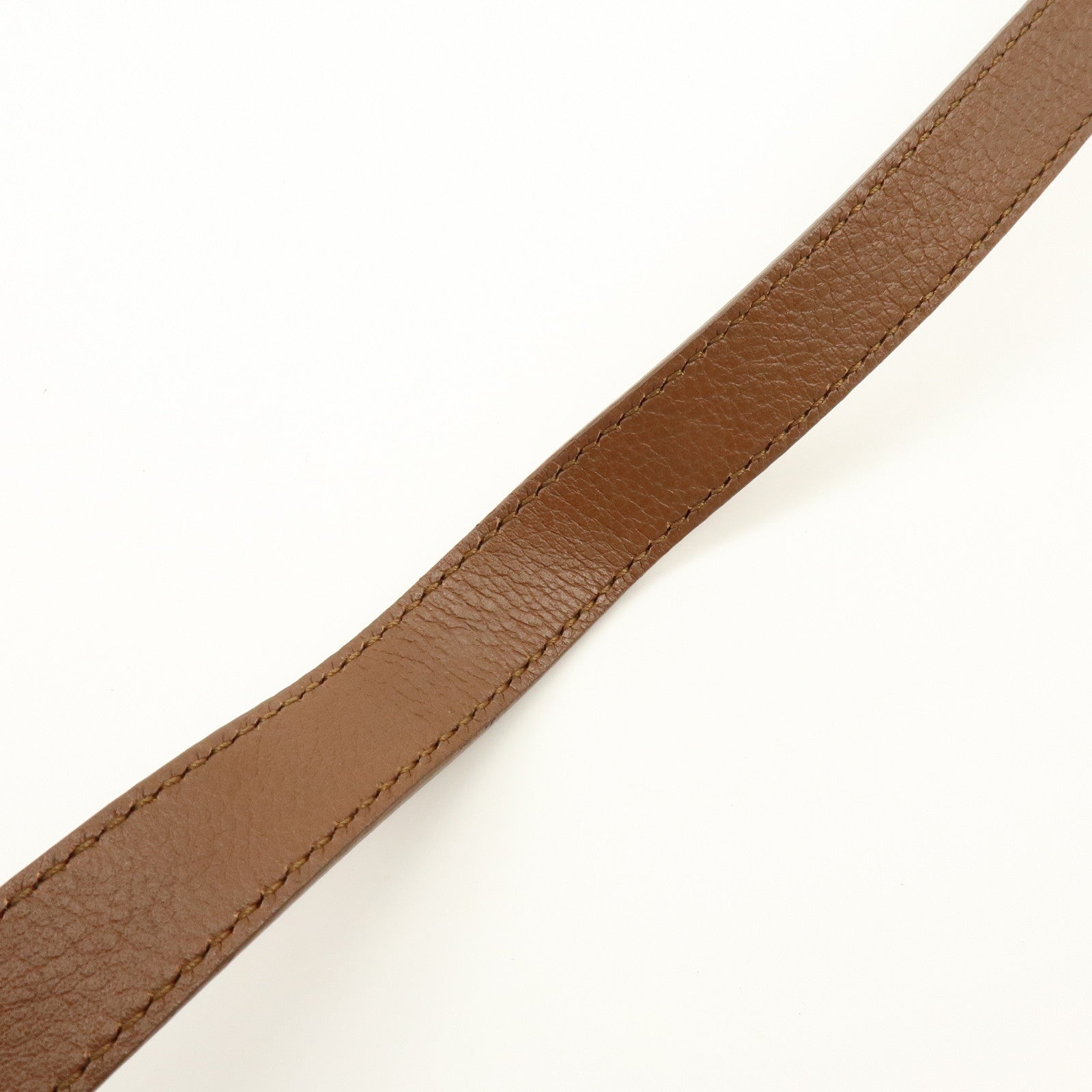 SAINT LAURENT PARIS Muse Two Leather Canvas 2WAY Bag Brown 229680