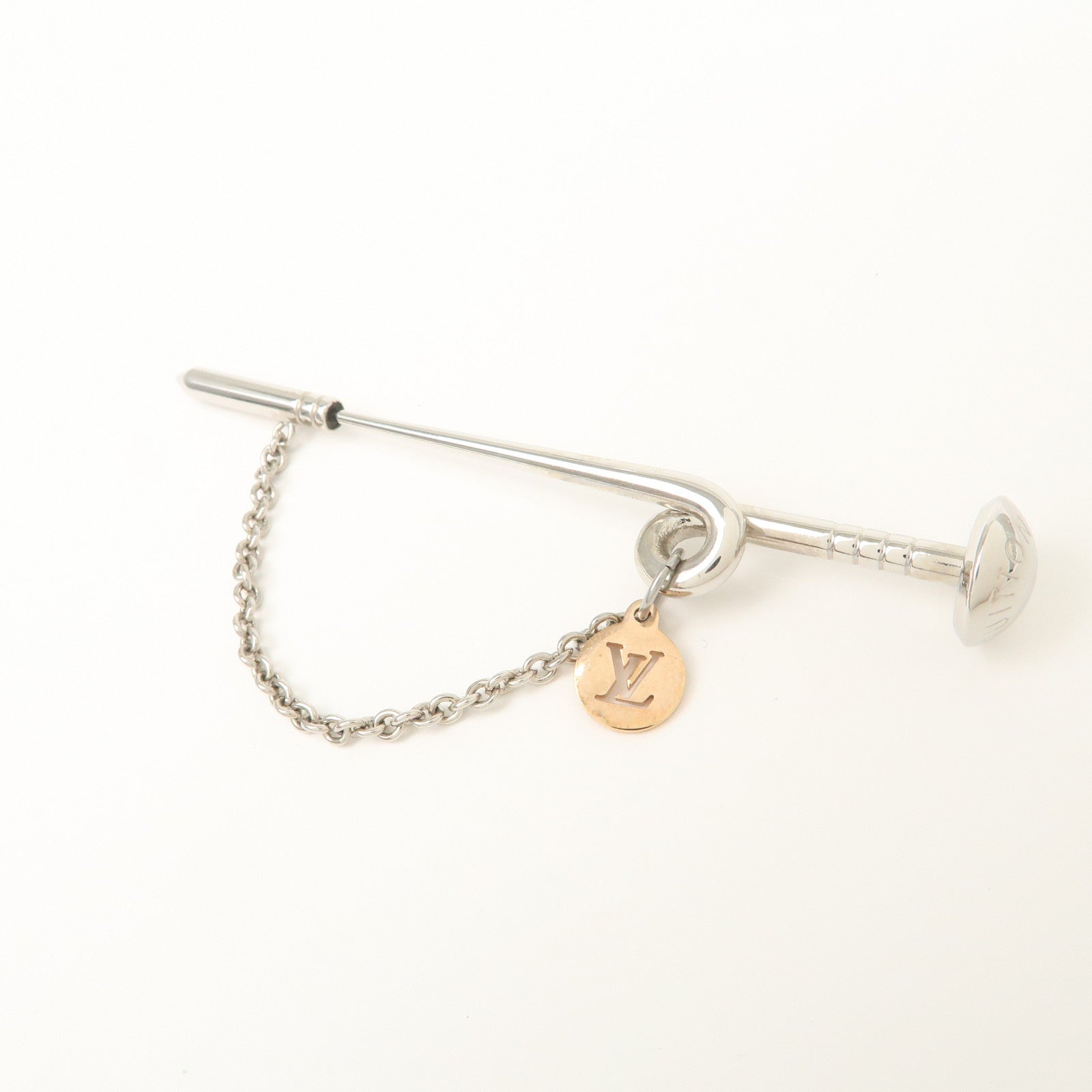 Louis Vuitton Metal Safari Charms Brooch Silver M68109