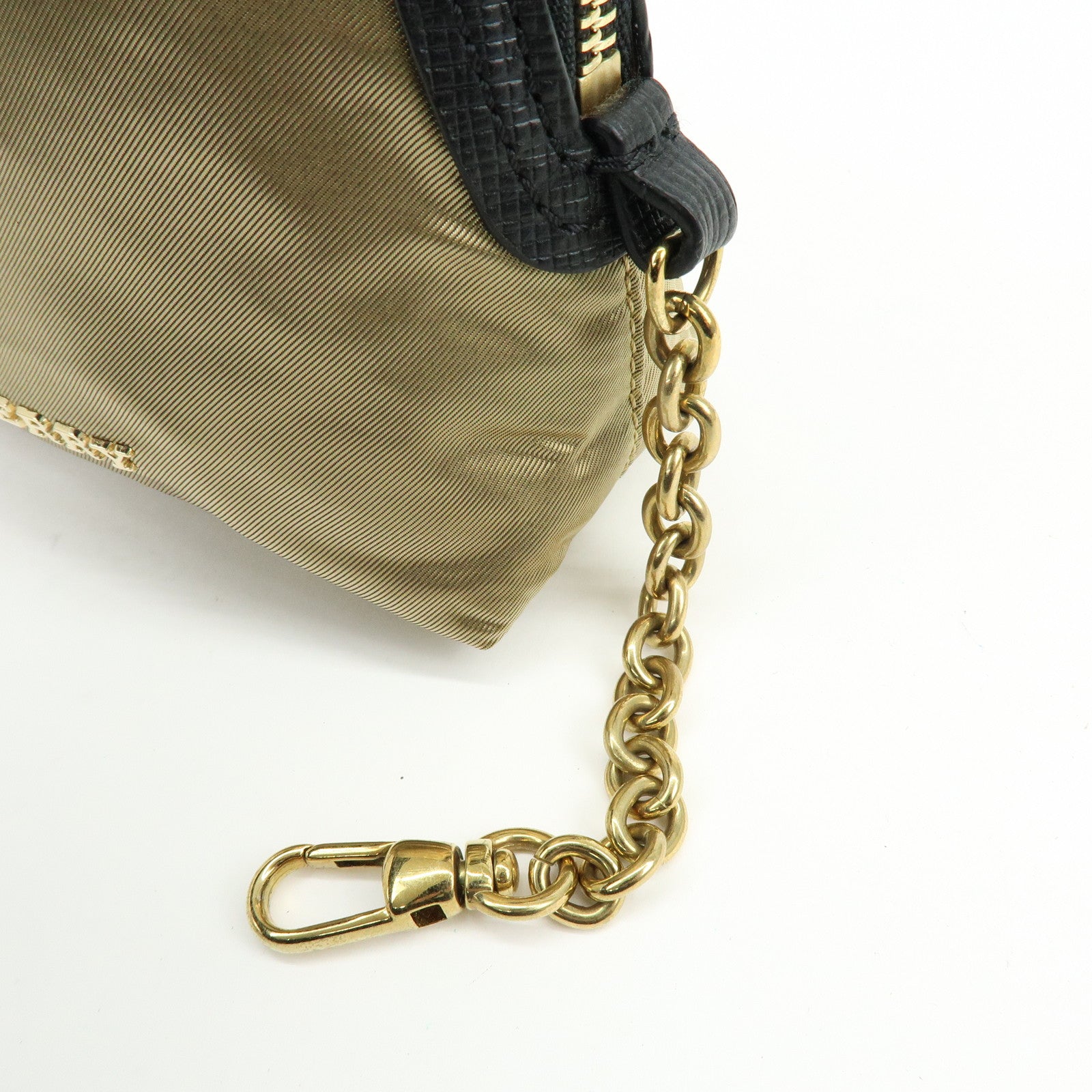 BURBERRY Nova Plaid Set of 2 Canvas Pouch Cosmetic Case Brown Gold