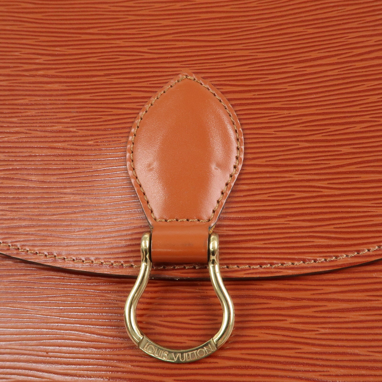 Louis Vuitton Epi Saint Cloud Shoulder Bag Kenya Brown M52193