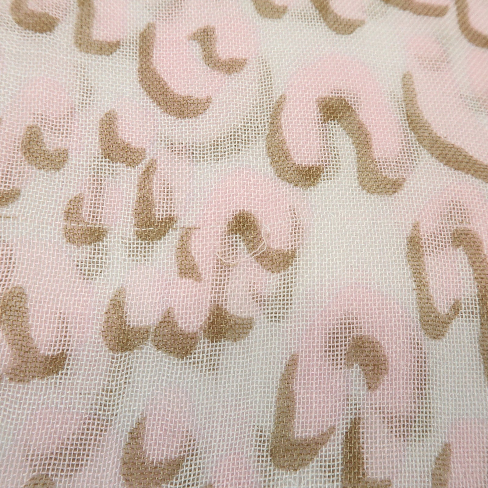Louis Vuitton Leopard Cashmere Silk Scarf Shawl Pink Gray 413287