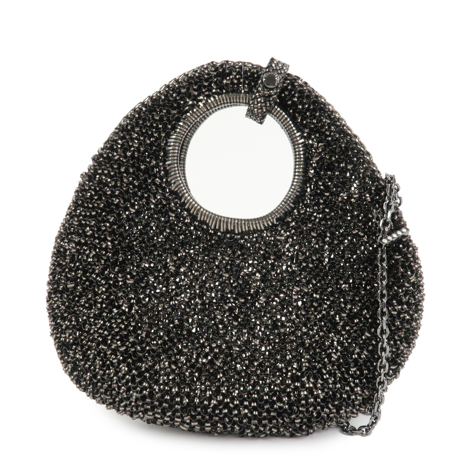 ANTEPRIMA PVC 2Way Chain Hand Bag Shoulder Bag Black