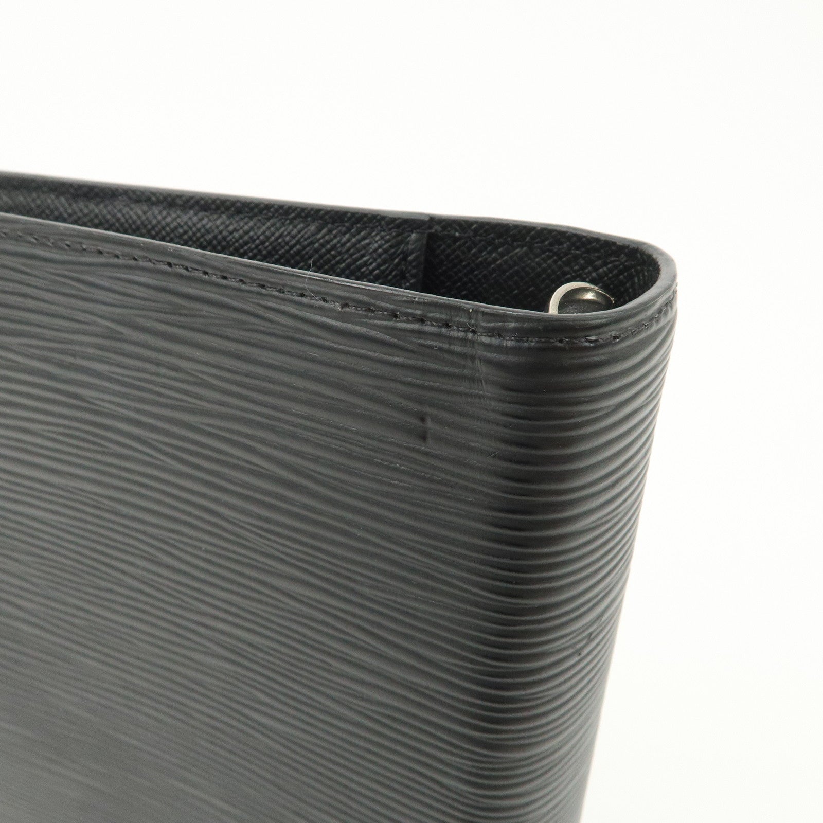 Louis Vuitton Epi Agenda MM Planner Cover Noir Black R20202