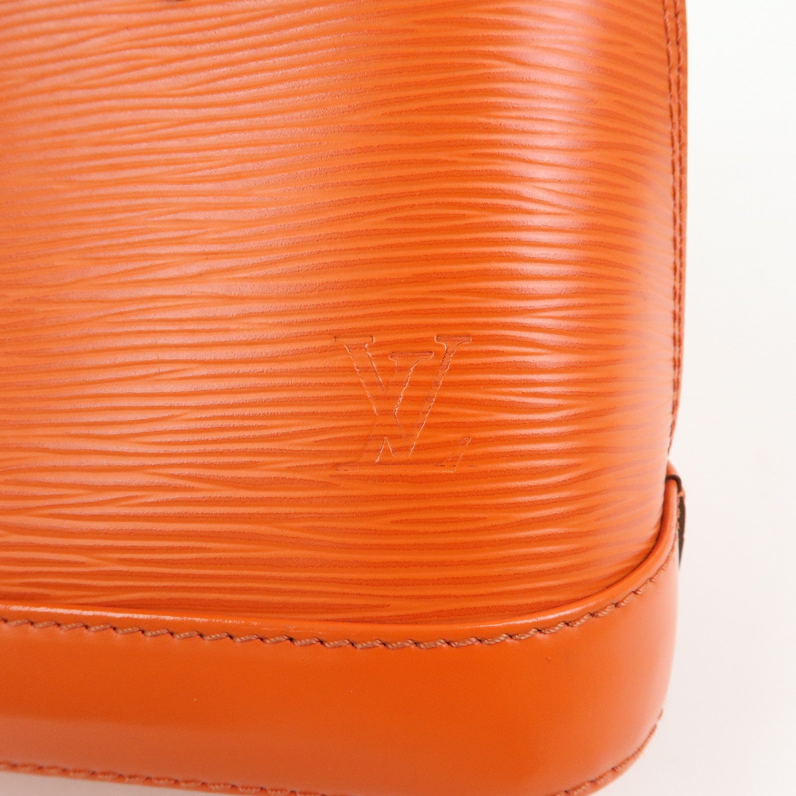 Louis Vuitton Epi Leather Alma BB 2Way Bag Hand Bag Orange M40854