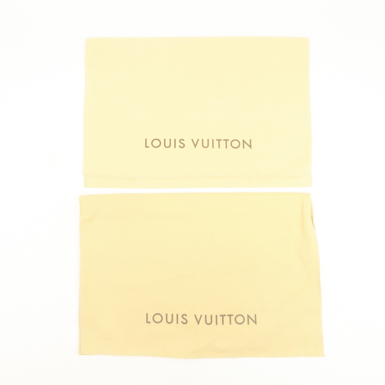Louis Vuitton Set Of 12 Dust Bag Storage Bag Flap Style Beige