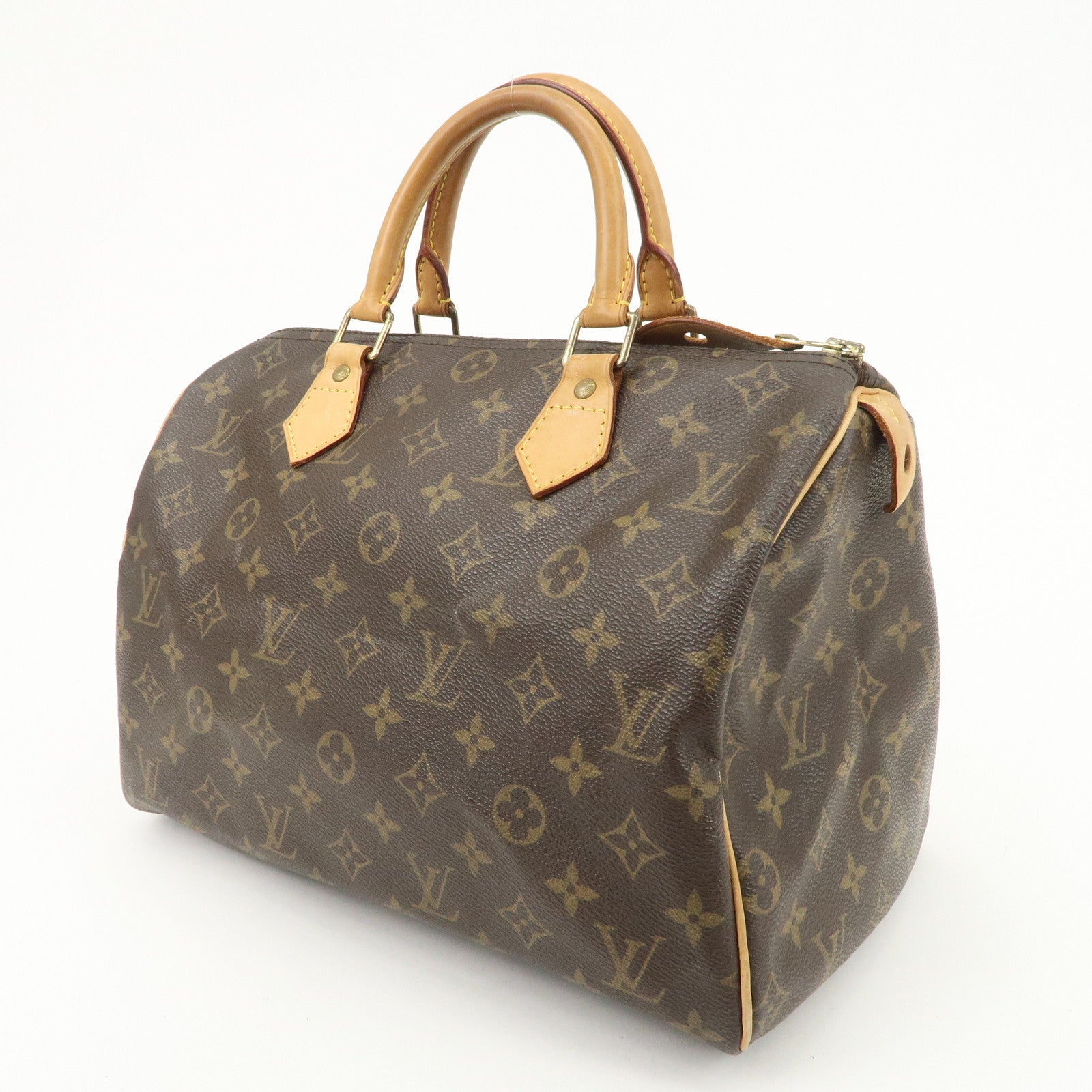 Louis Vuitton Monogram Speedy 30 Boston Bag Hand Bag Brown M41526
