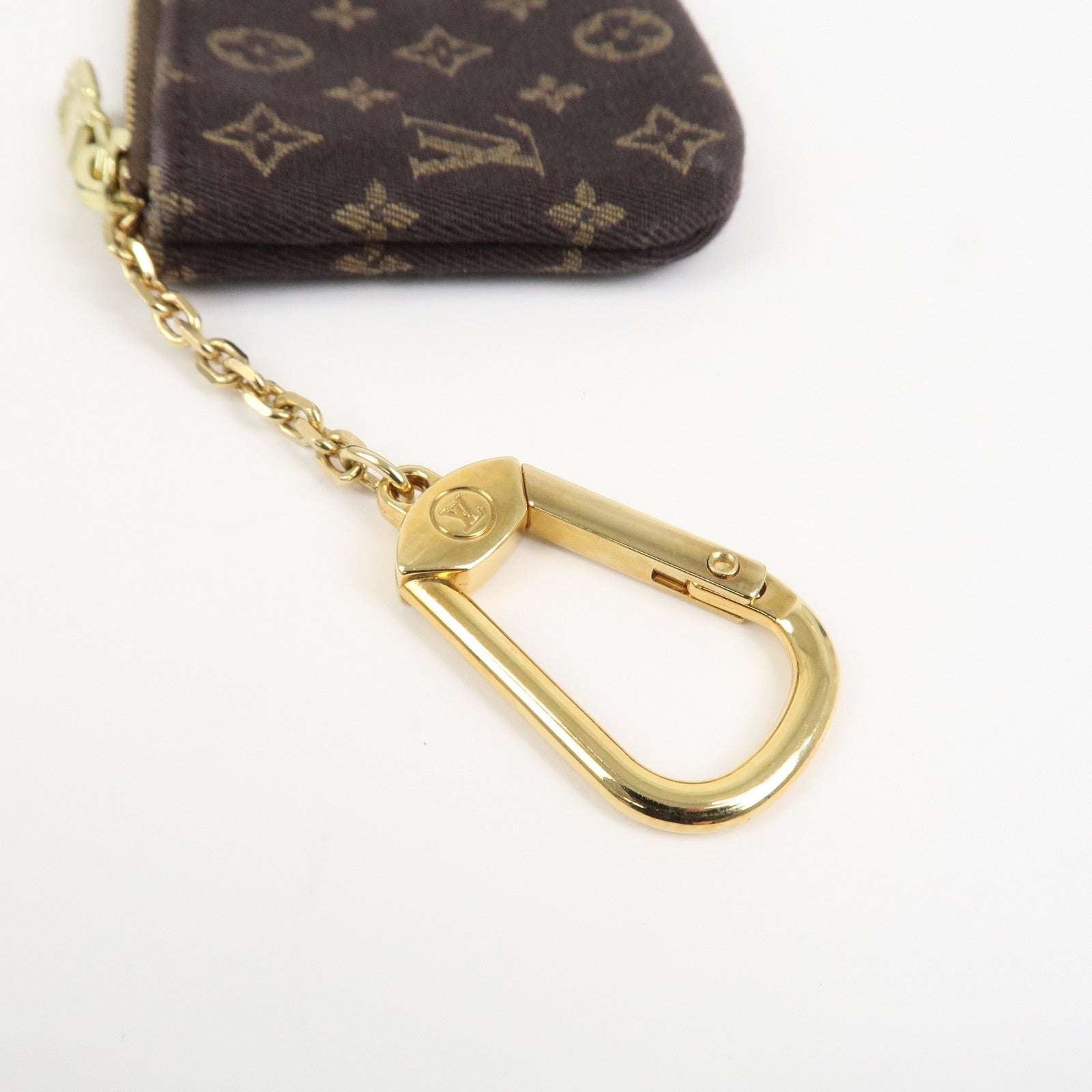 Louis Vuitton Monogram Mini Lin Pochette Cles Coin Case M95230