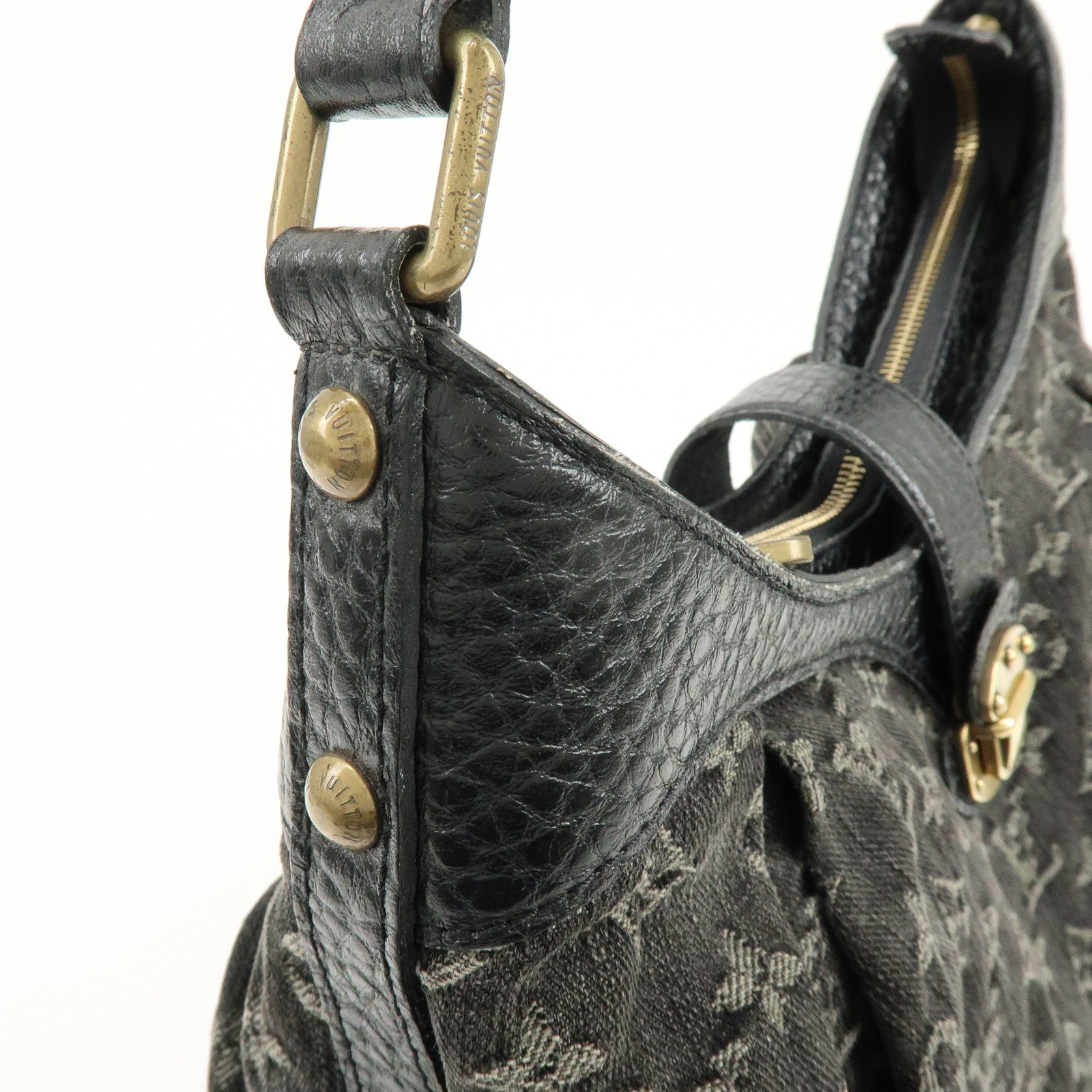 Louis Vuitton Monogram Denim Slightly Shoulder Bag Noir M95835