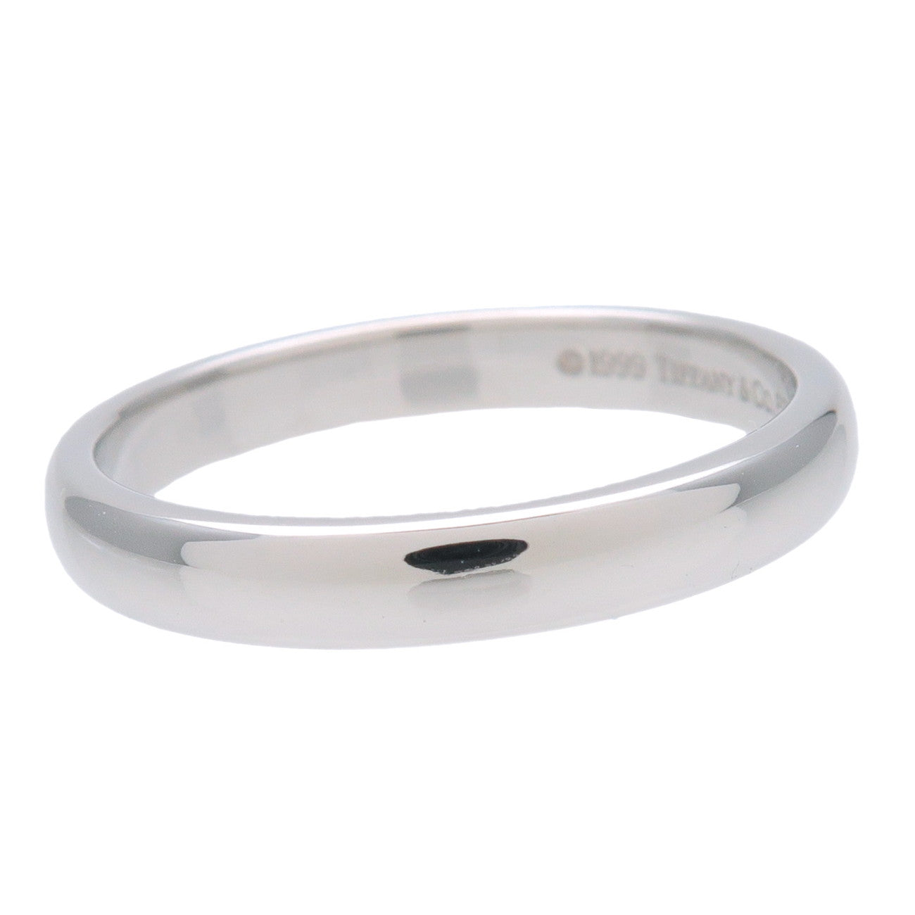 Tiffany & Co Classic Band Ring PT950 US6.5 EU53 HK14 Platinum