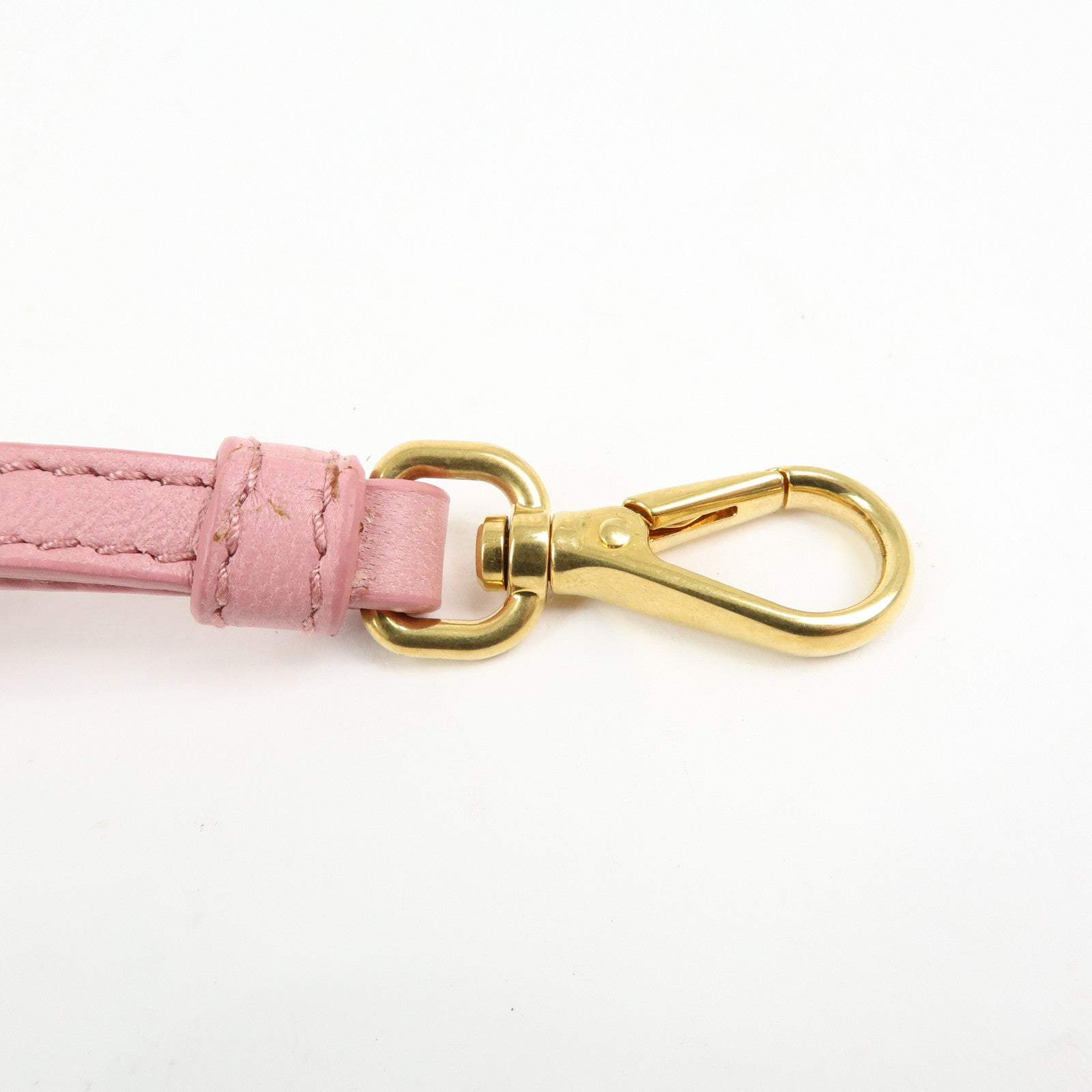 MIU MIU Logo Nylon Leather Drawstring Pouch Flower Motif 5NG003