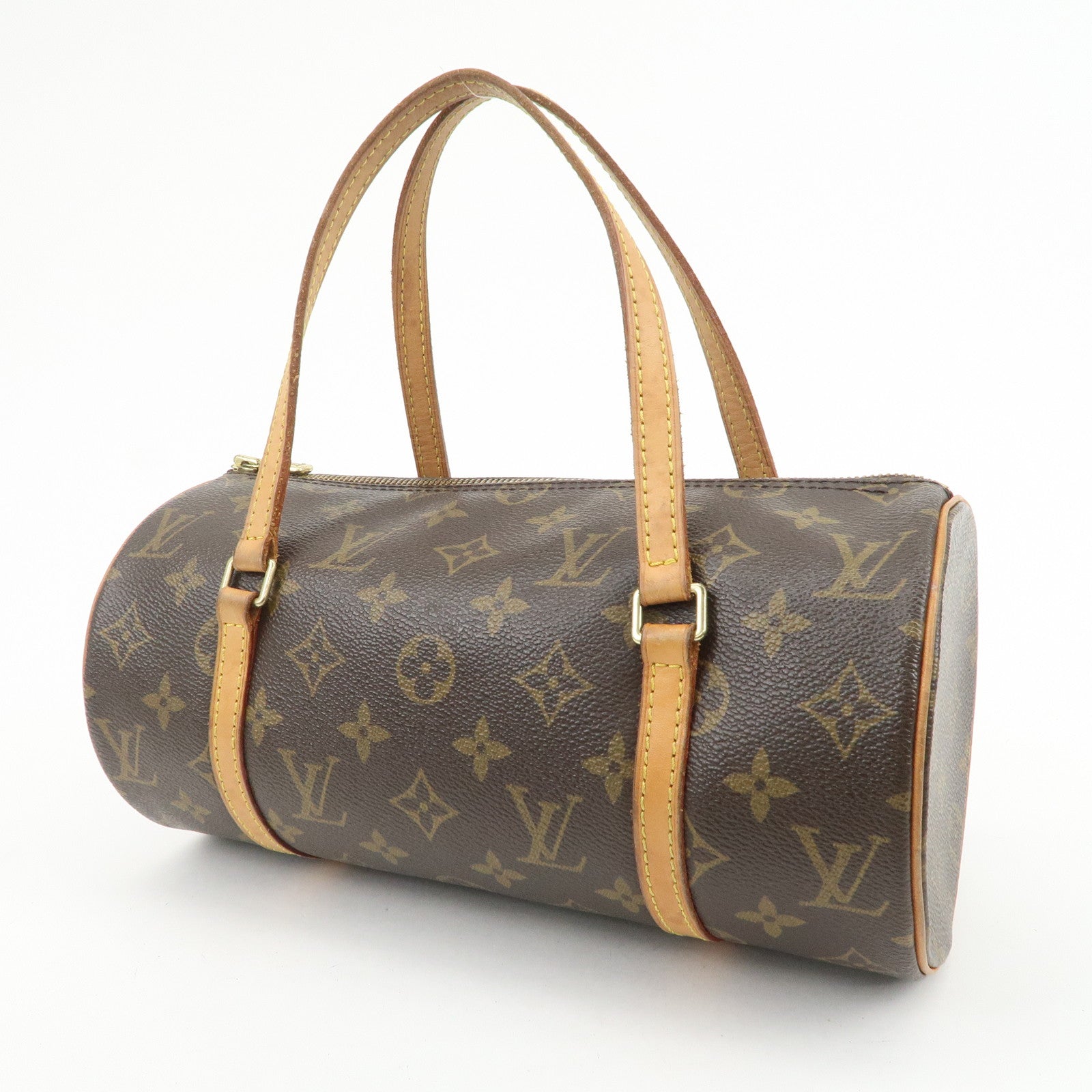 Louis Vuitton Monogram Papillon 26 Hand Bag Brown M51386