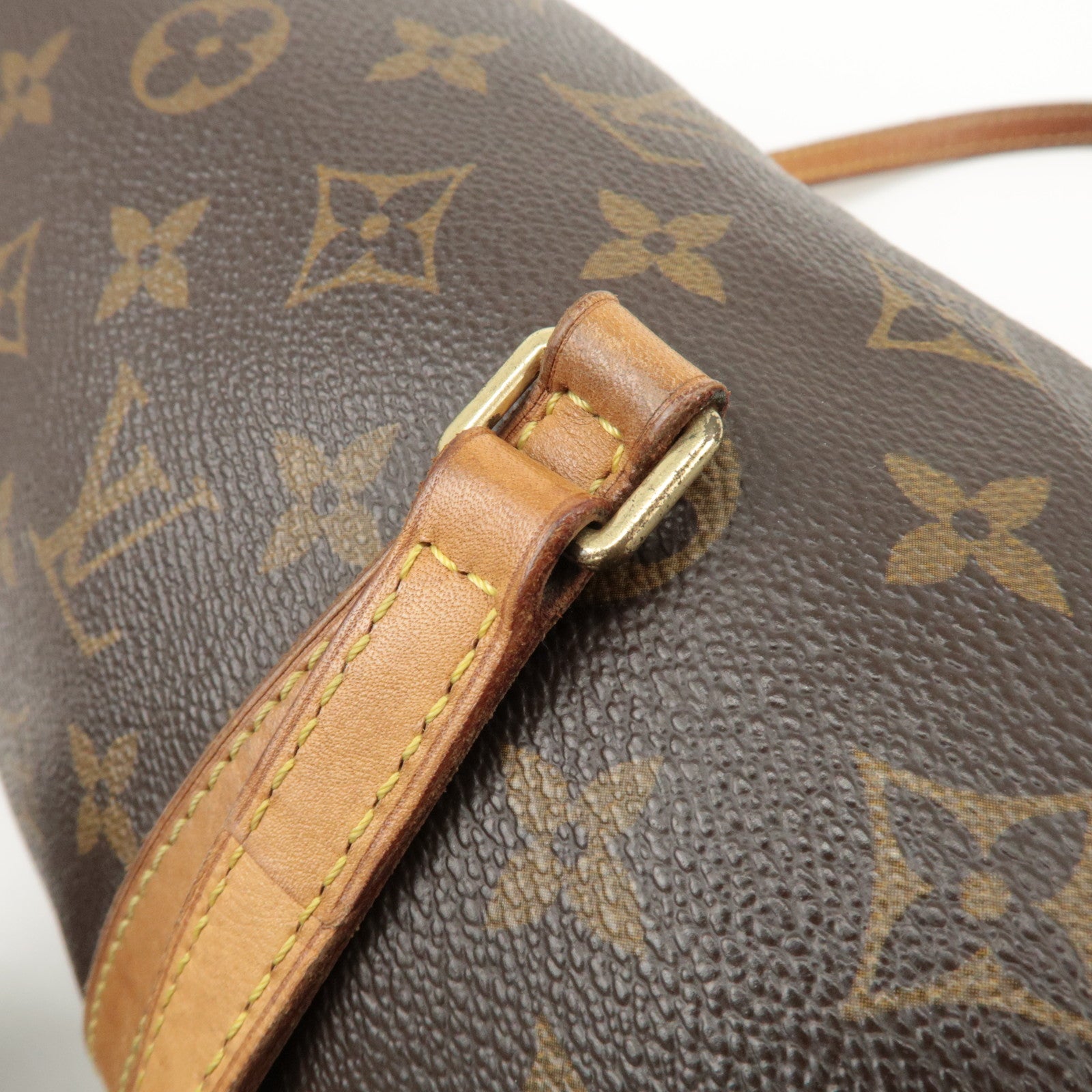 Louis Vuitton Monogram Papillon 30 Hand Bag New Style Brown M51385 Used