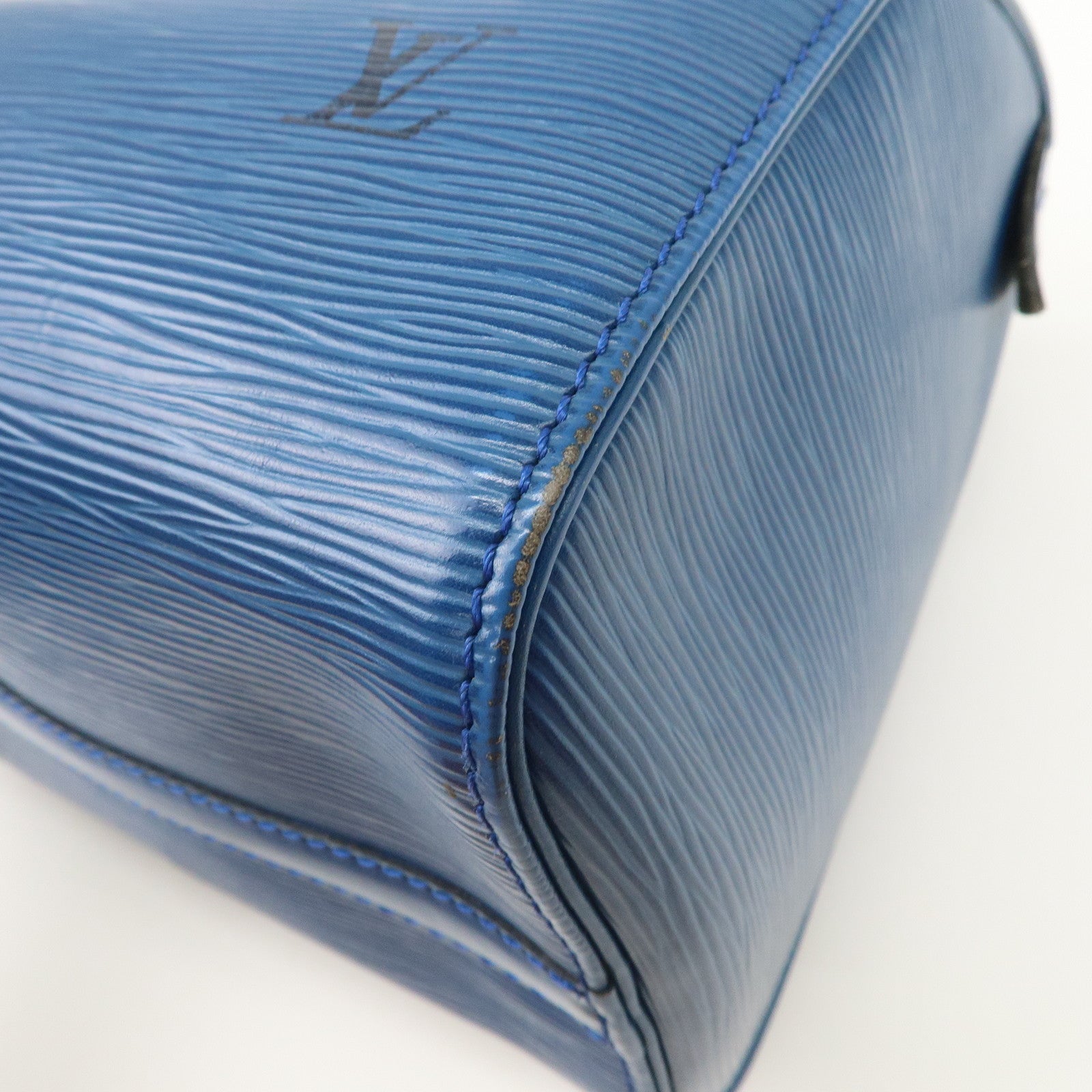 Louis Vuitton Epi Speedy 25 Hand Bag Boston Bag Blue M43015