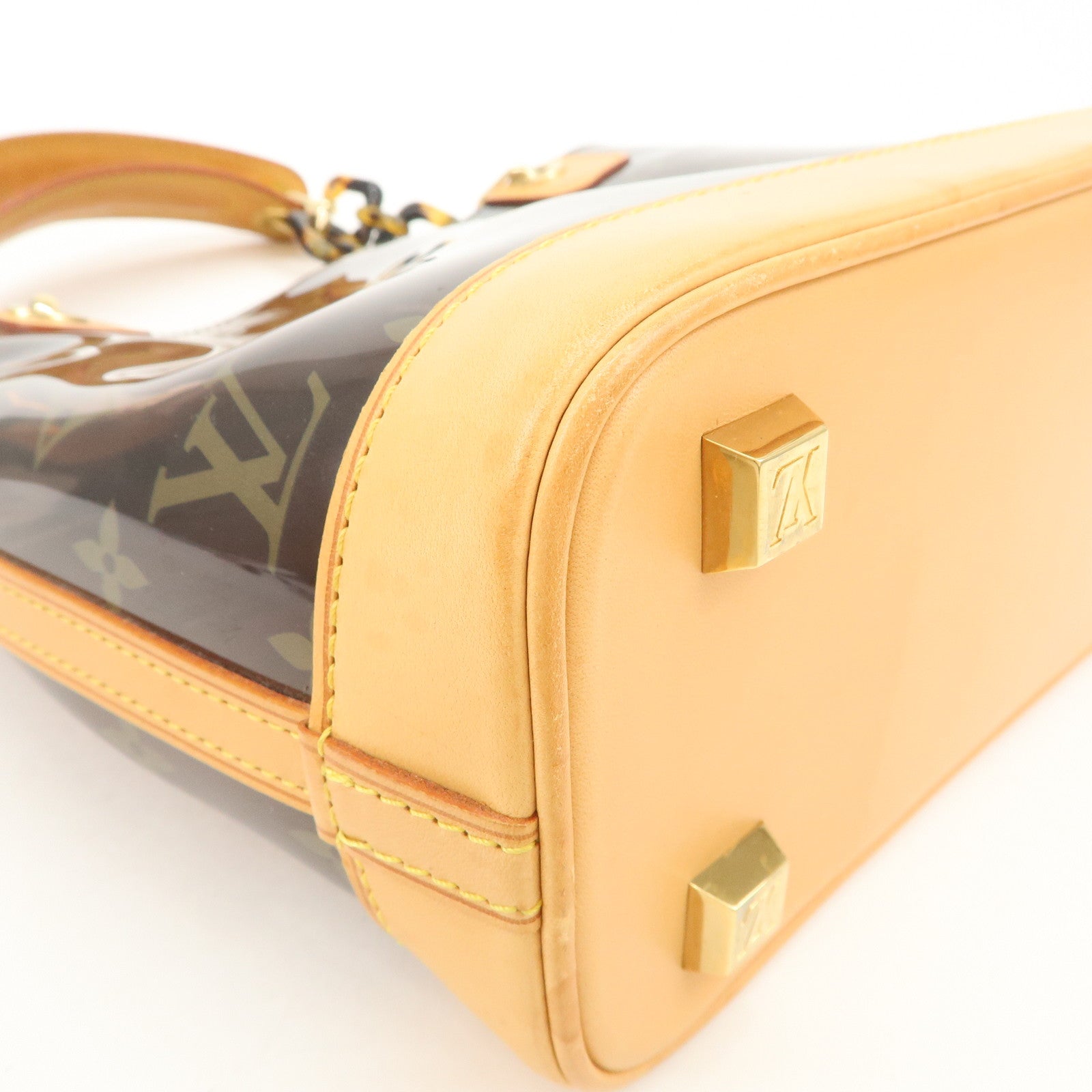Louis Vuitton Monogram Vinyl Cabas Ambre PM Tote Bag Brown M92502