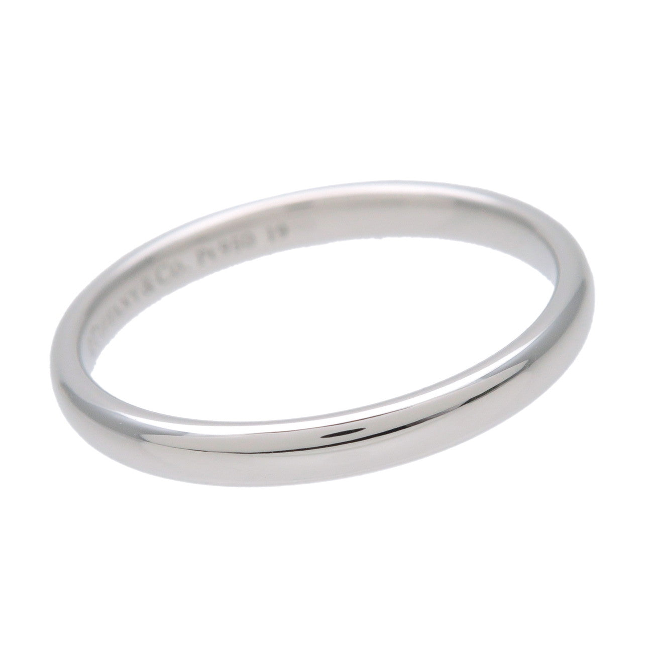 Tiffany & Co Forever Wedding Ring Classic Band Ring PT950 US8
