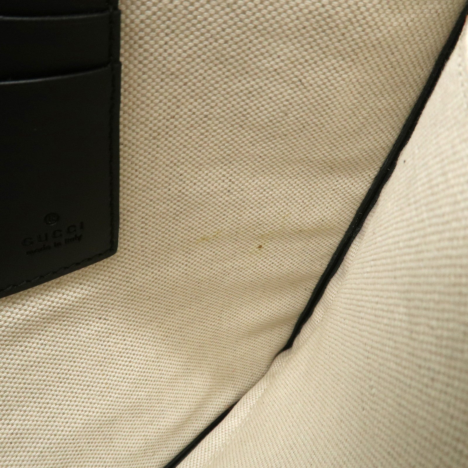 GUCCI Leather GG Supreme King Snake Clutch Bag Black Gray 473904 Used