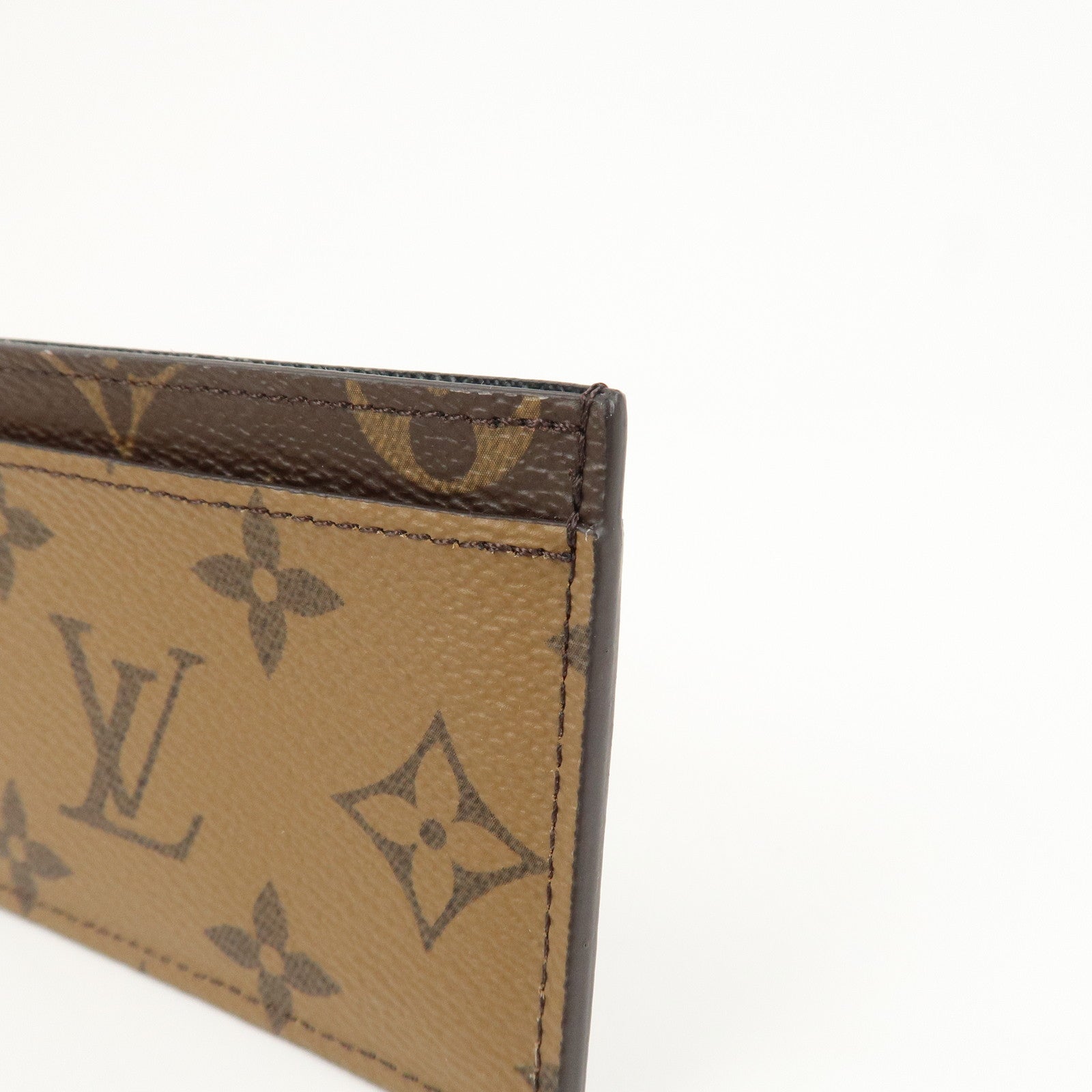 Louis Vuitton Monogram Reverse Porte Cartes Simple Card Case M69161