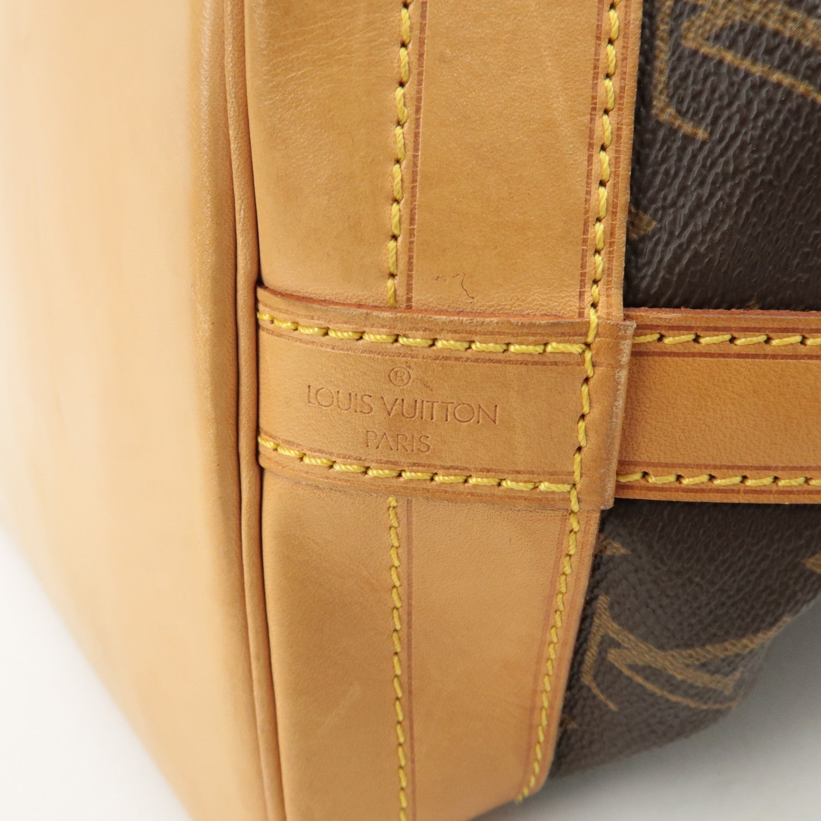 Louis Vuitton Monogram Noe Shoulder Bag Hand Bag Brown M42224 Used