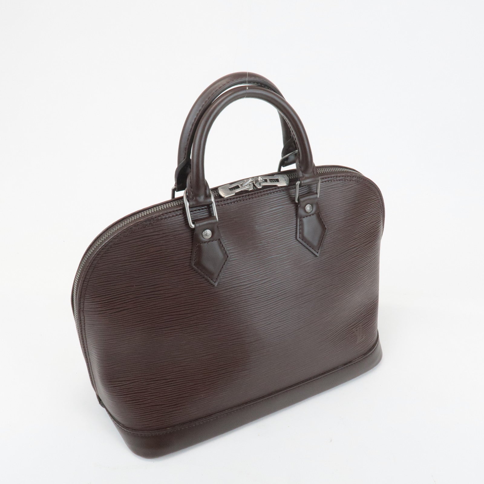 Louis Vuitton Epi Leather Alma PM Hand Bag Mocha Brown M5214D Used