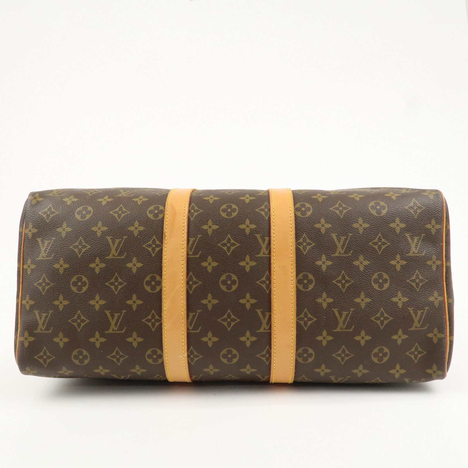 Louis Vuitton Monogram Keep All 45 Boston Bag Brown M41428