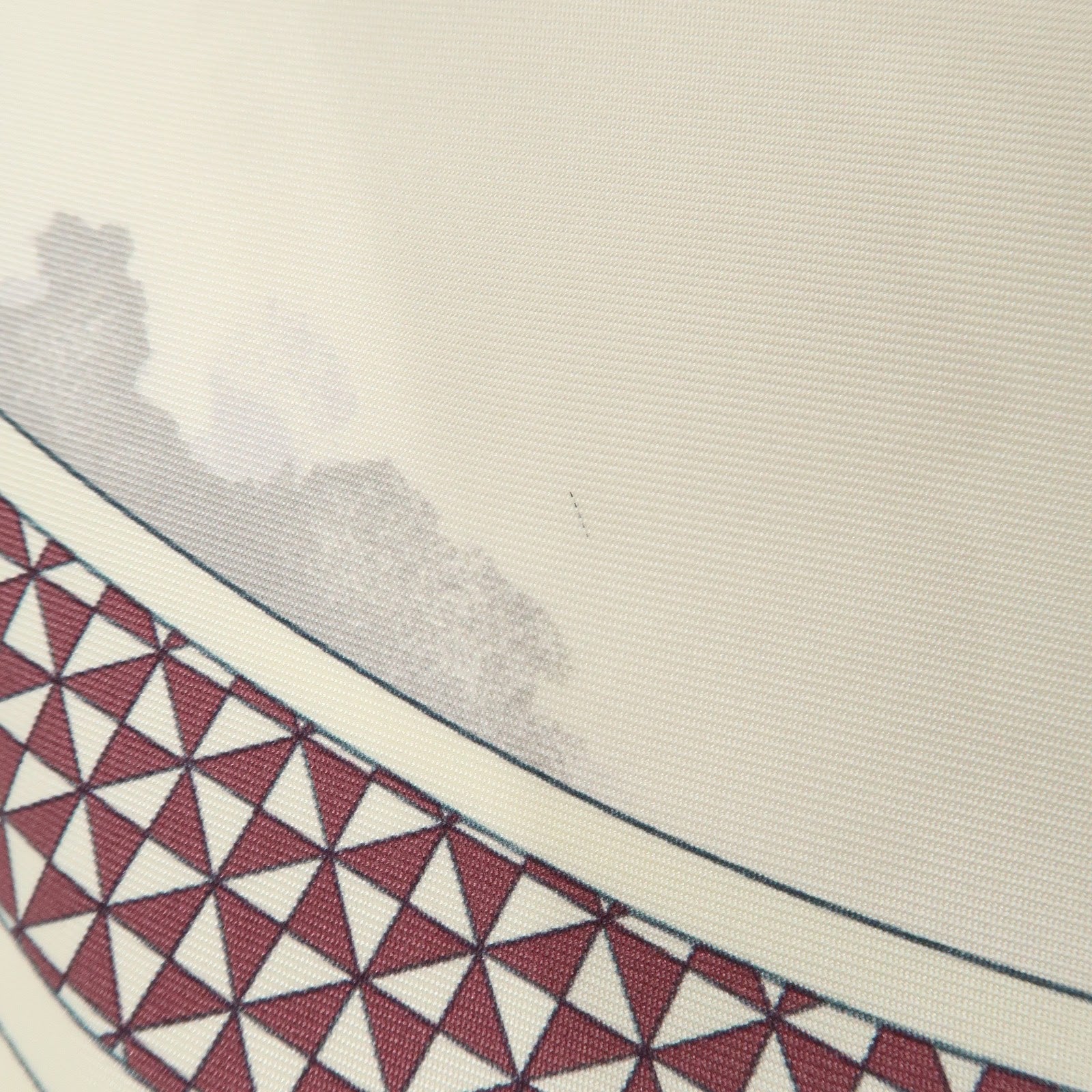 HERMES Carre 90 Silk 100% Scarf VOYAGE au LONGCOURS Ivory Used