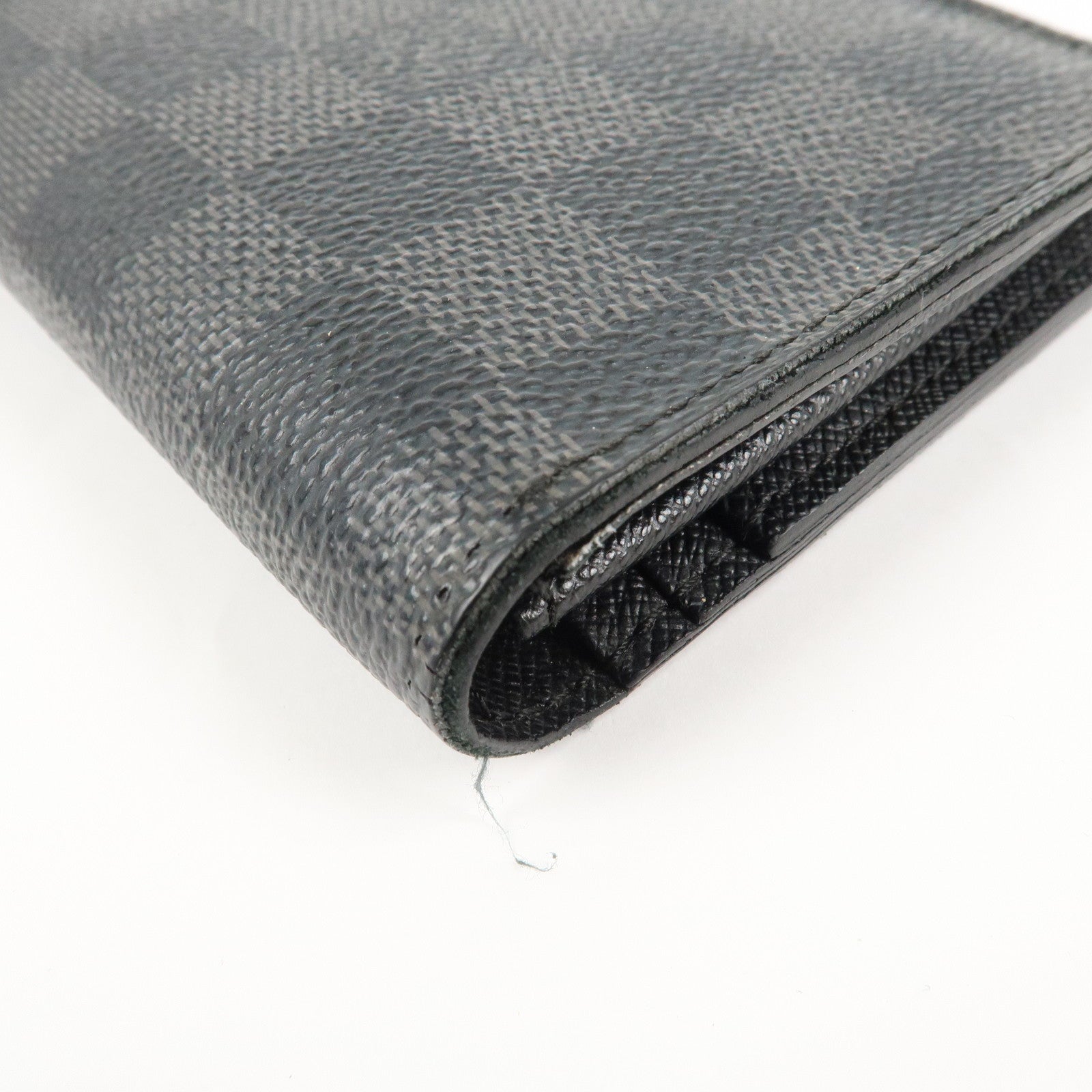 Louis Vuitton Damier Portefeuille Brazza Long Wallet N62665 Used