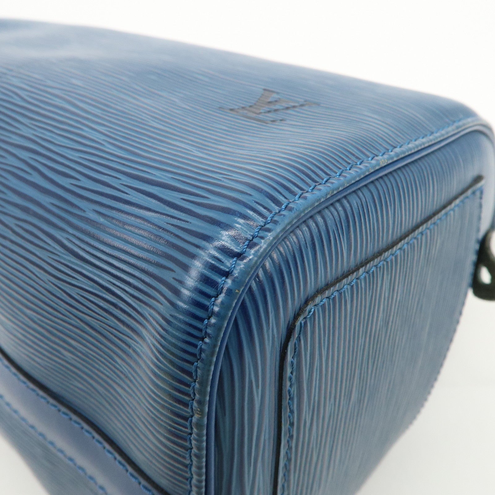 Louis Vuitton Epi Speedy 25 Hand Bag Boston Bag Toledo Blue M43015