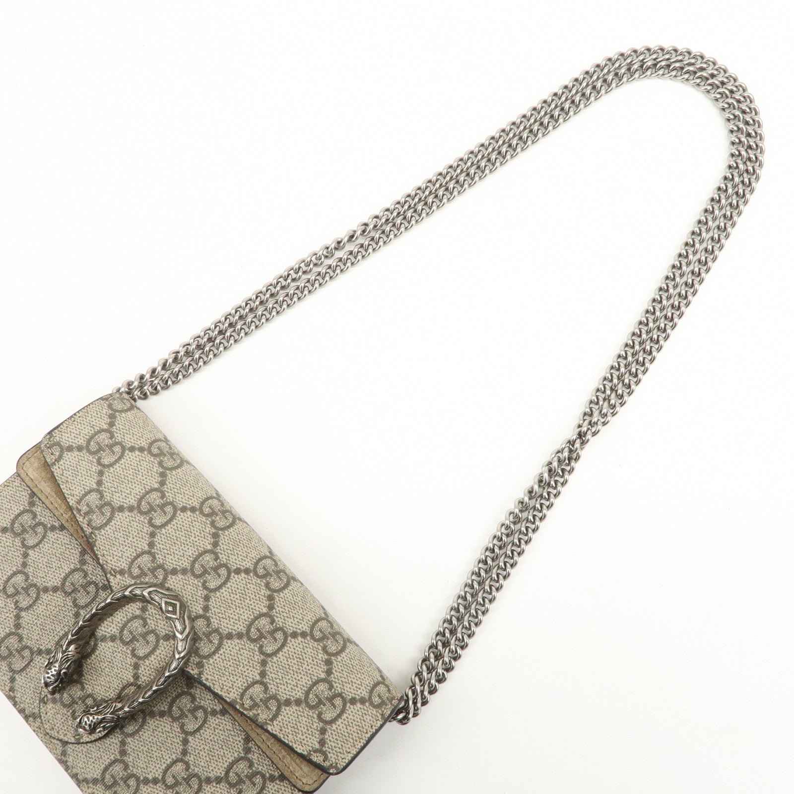 GUCCI Dionysus Super Mini Bag Leather Chain Shoulder Bag 476432