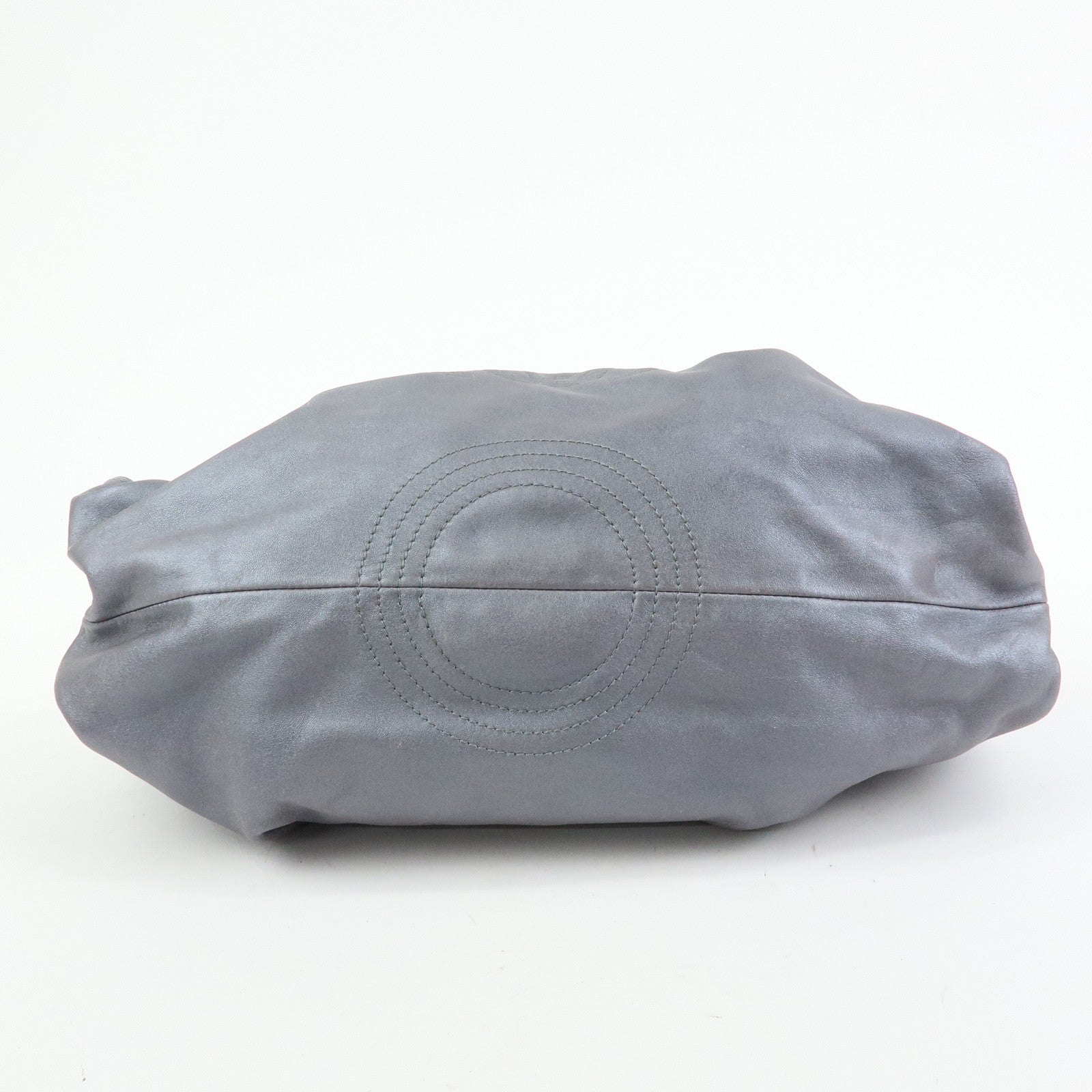 LOEWE Anagram Leather Nappa Aire Hand Bag Tote Bag Gray