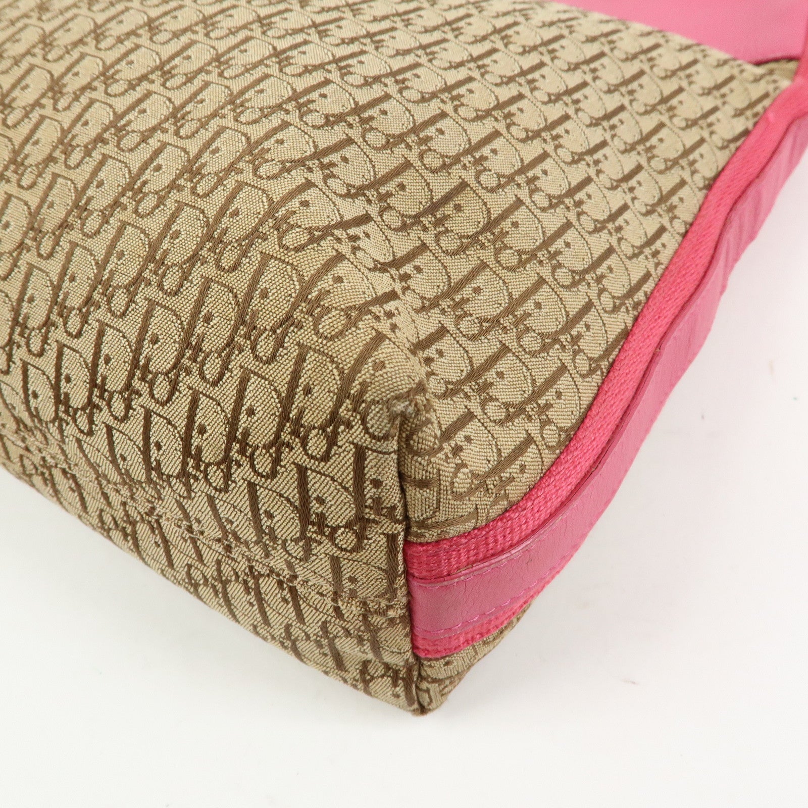 Christian Dior Trotter Street Chic Jacquard Canvas Shoulder Bag