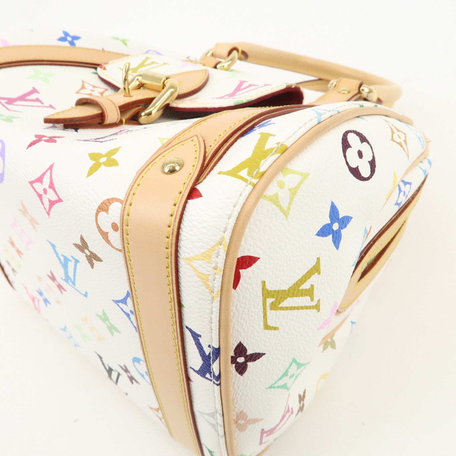 Louis Vuitton Monogram Multicolor Priscilla Hand Bag Blanc M40096