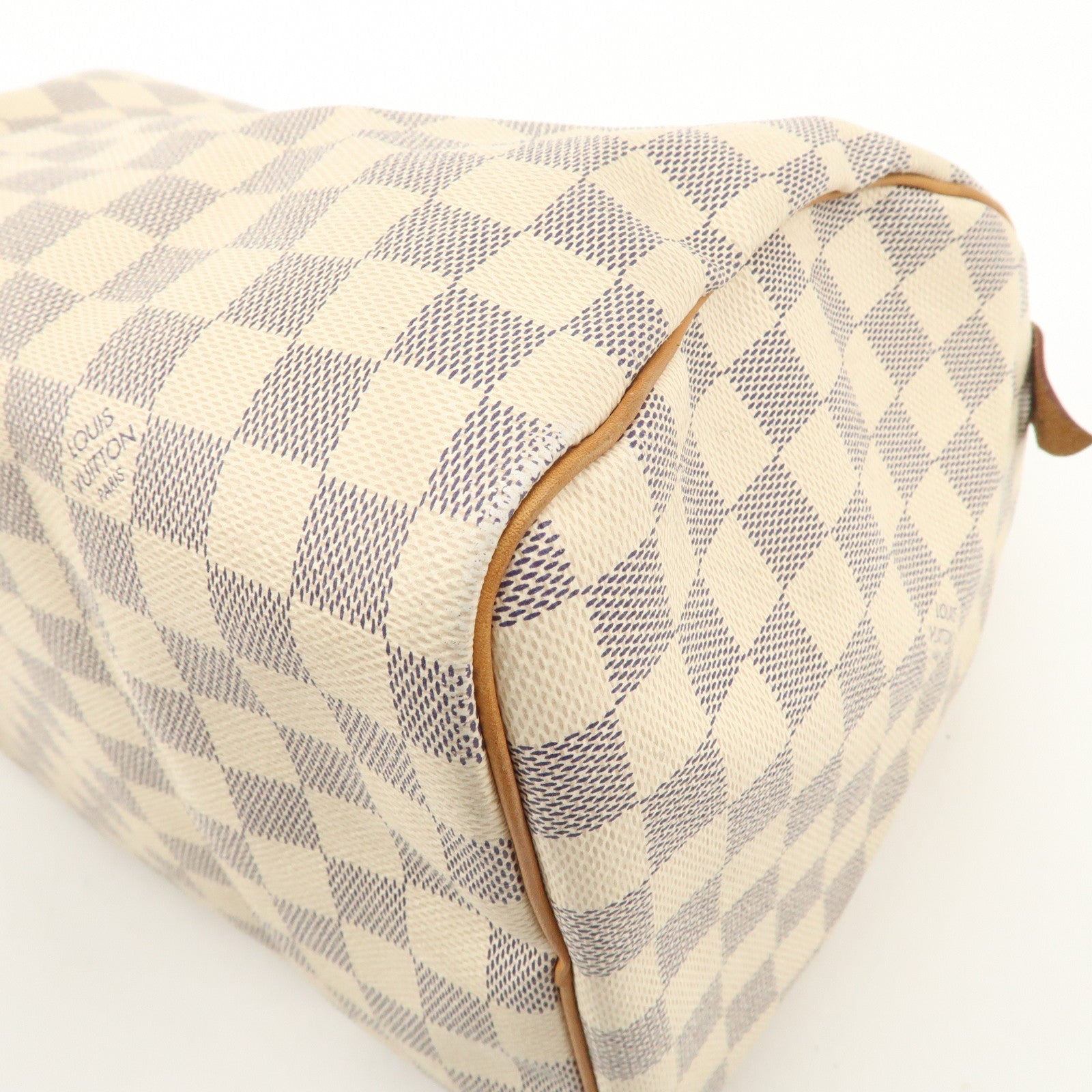 Louis Vuitton Damier Azur Speedy 30 Hand Bag Boston Bag N41533 Used