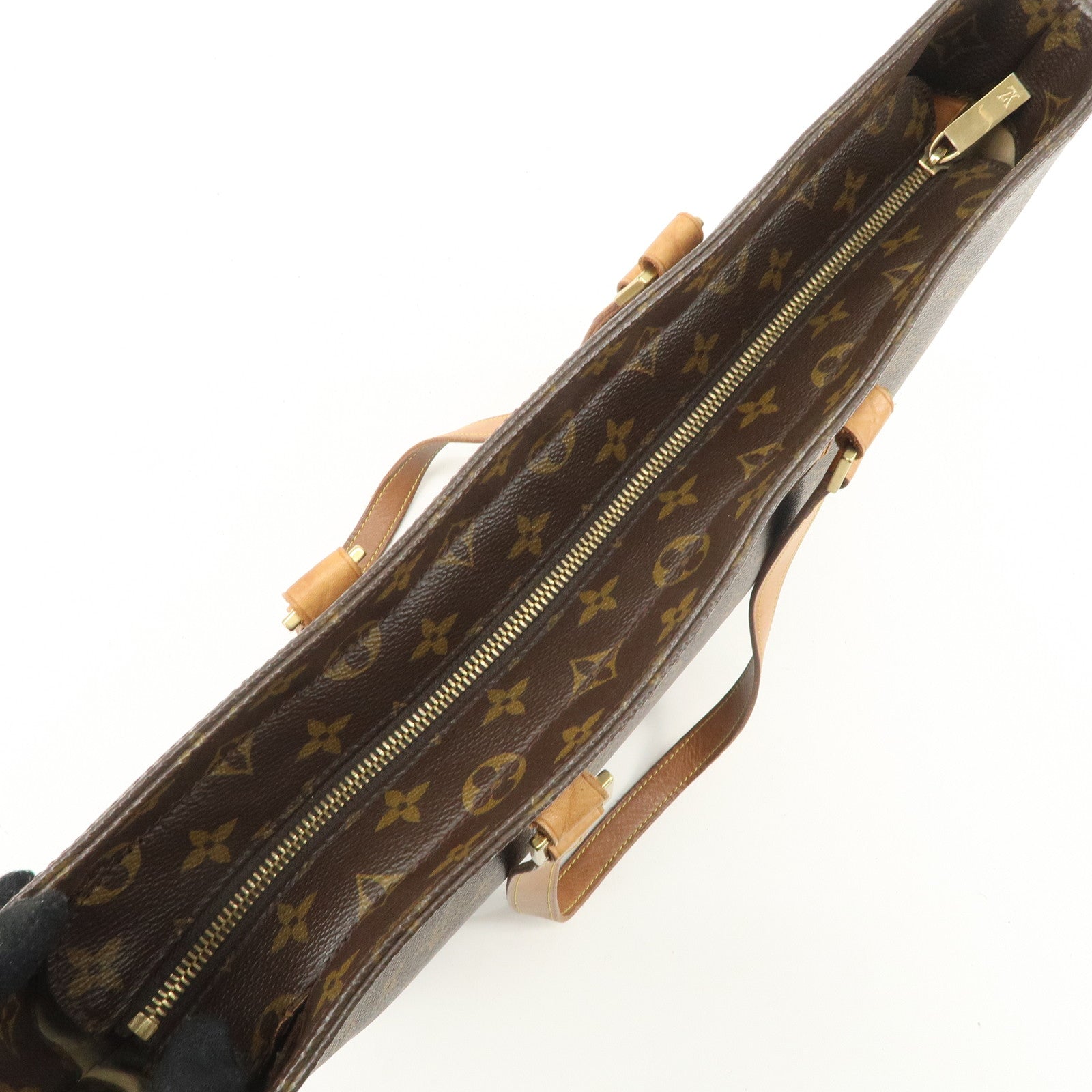 Louis Vuitton Monogram Luco Tote Bag Hand Bag Brown M51155 Used